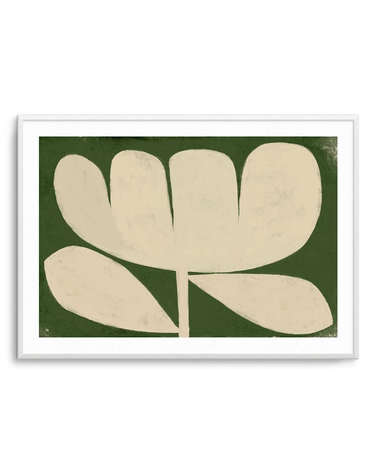 Big Flower on Green by Marco Marella | Art Print from Olive et Oriel where you can shop wallpaper and artworks online