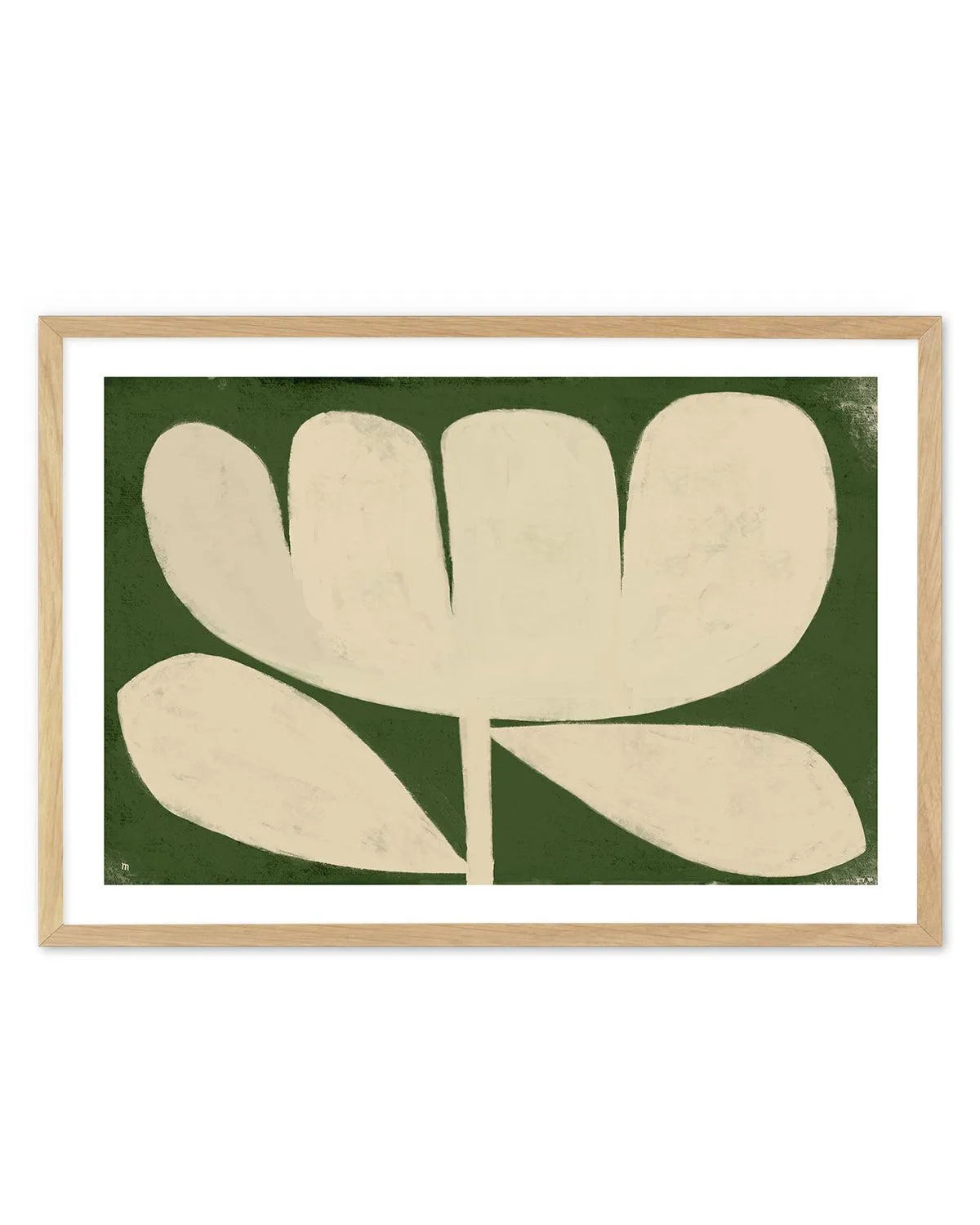 Big Flower on Green by Marco Marella | Art Print from Olive et Oriel where you can shop wallpaper and artworks online