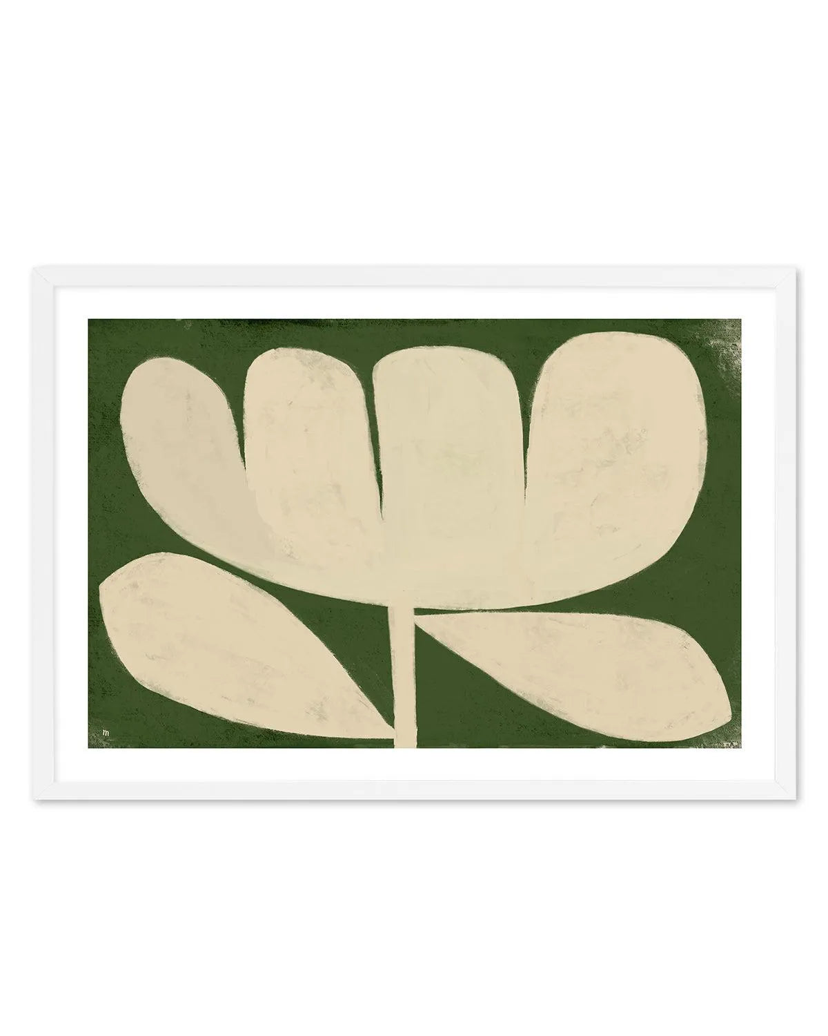 Big Flower on Green by Marco Marella | Art Print from Olive et Oriel where you can shop wallpaper and artworks online