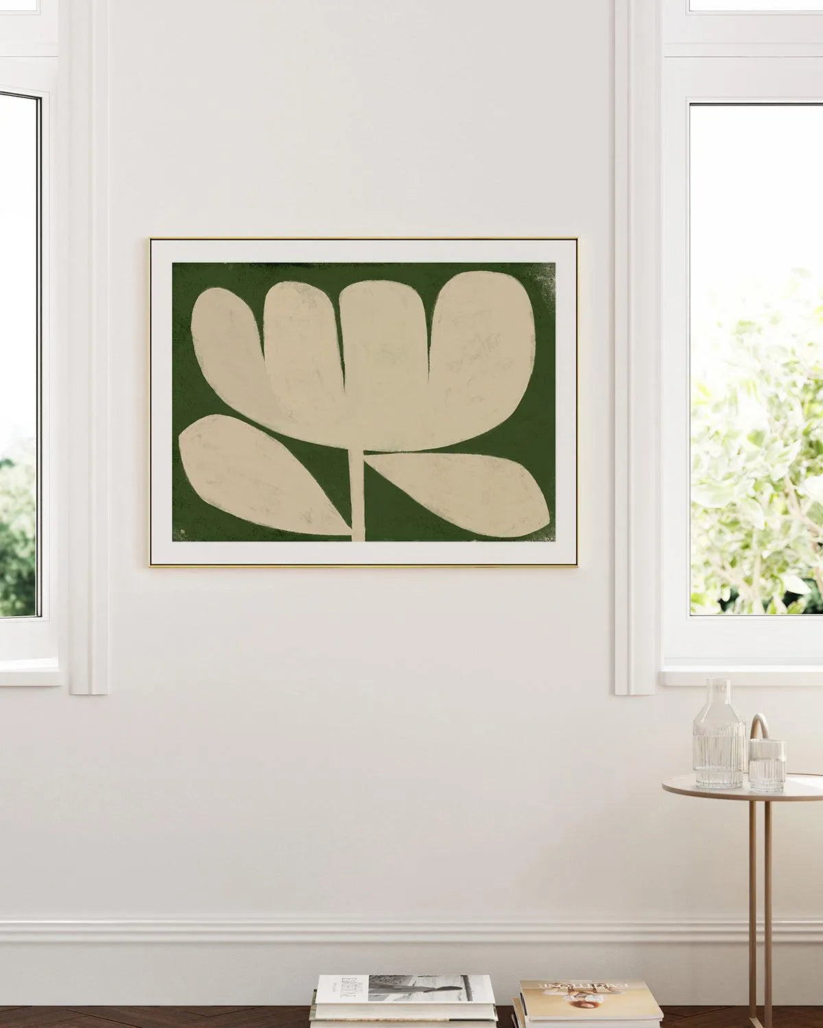 Big Flower on Green by Marco Marella | Art Print from Olive et Oriel where you can shop wallpaper and artworks online