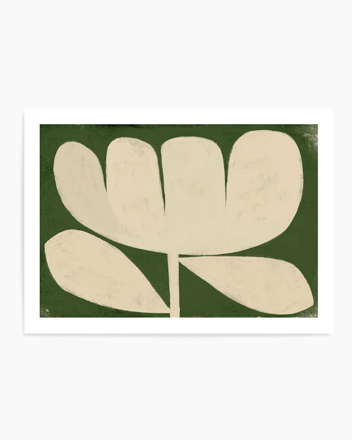 Big Flower on Green by Marco Marella | Art Print from Olive et Oriel where you can shop wallpaper and artworks online