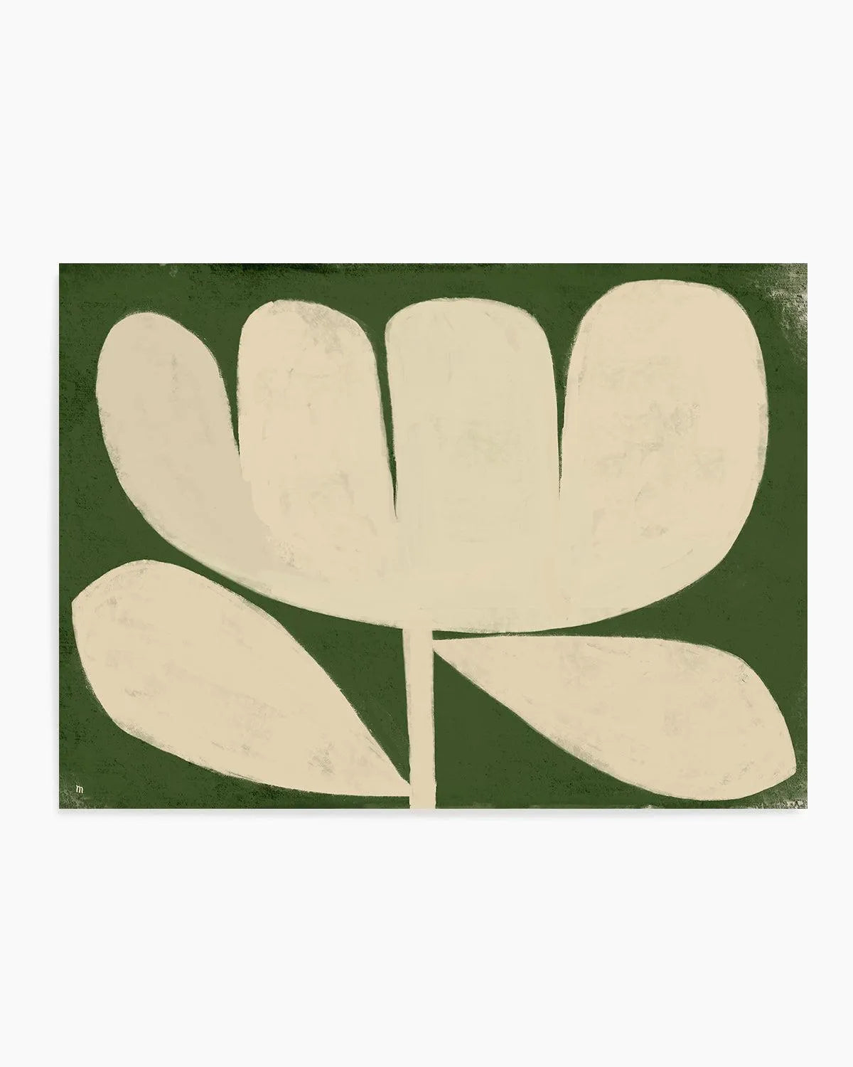 Big Flower on Green by Marco Marella | Art Print from Olive et Oriel where you can shop wallpaper and artworks online
