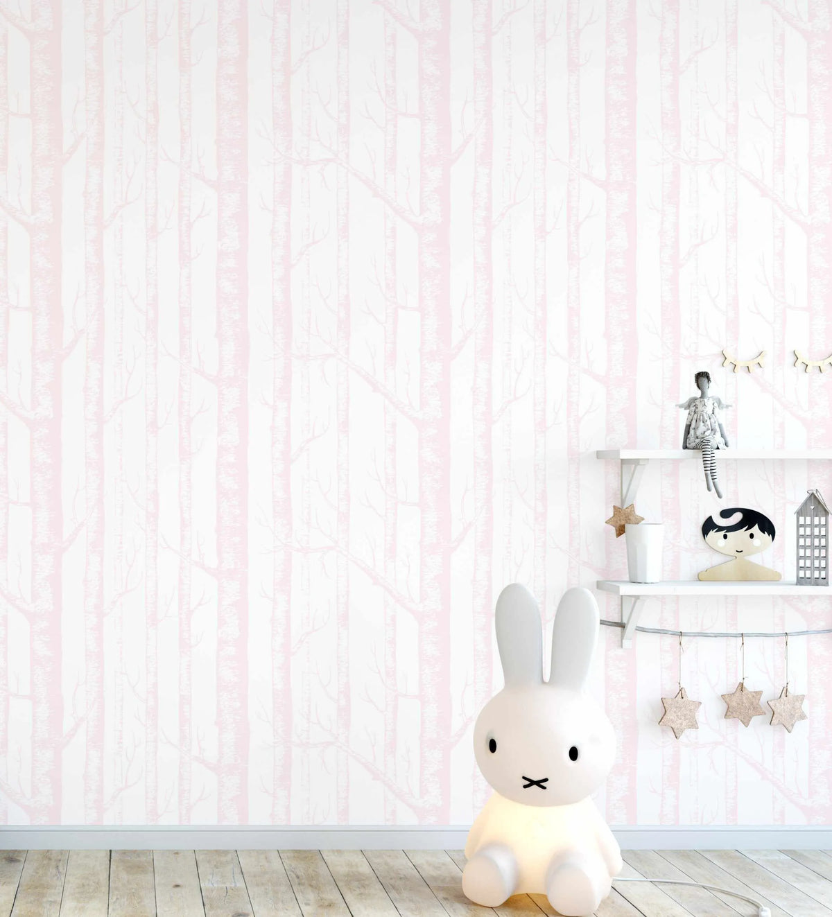 Birch Trees in Pink Wallpaper-Wallpaper-Buy Kids Removable Wallpaper Online Our Custom Made Children√¢‚Ç¨‚Ñ¢s Wallpapers Are A Fun Way To Decorate And Enhance Boys Bedroom Decor And Girls Bedrooms They Are An Amazing Addition To Your Kids Bedroom Walls Our Collection of Kids Wallpaper Is Sure To Transform Your Kids Rooms Interior Style From Pink Wallpaper To Dinosaur Wallpaper Even Marble Wallpapers For Teen Boys Shop Peel And Stick Wallpaper Online Today With Olive et Oriel