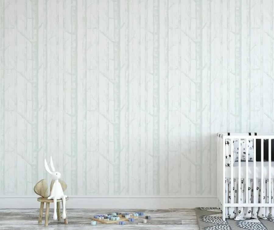 Birch Trees in Sage Wallpaper-Wallpaper-Buy Kids Removable Wallpaper Online Our Custom Made Children√¢‚Ç¨‚Ñ¢s Wallpapers Are A Fun Way To Decorate And Enhance Boys Bedroom Decor And Girls Bedrooms They Are An Amazing Addition To Your Kids Bedroom Walls Our Collection of Kids Wallpaper Is Sure To Transform Your Kids Rooms Interior Style From Pink Wallpaper To Dinosaur Wallpaper Even Marble Wallpapers For Teen Boys Shop Peel And Stick Wallpaper Online Today With Olive et Oriel