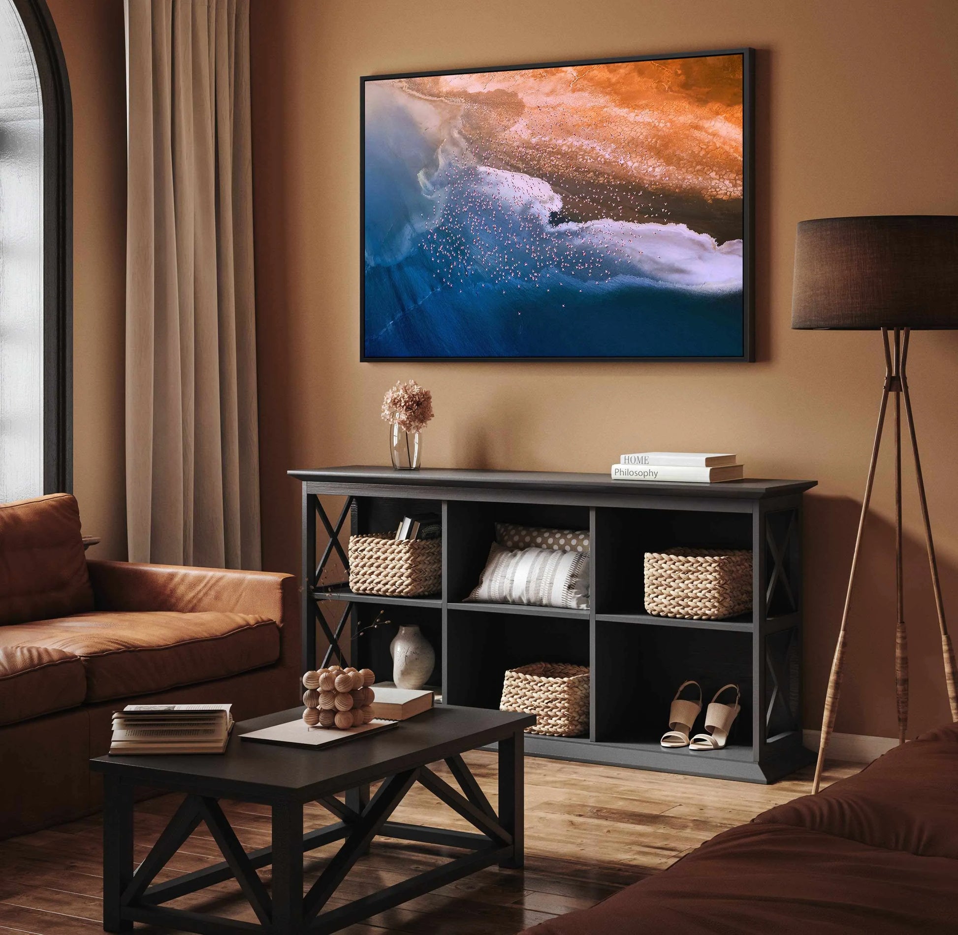 Birds in Flight by Phillip Chang | Framed Canvas Art Print from Olive et Oriel where you can shop wallpaper and artworks online