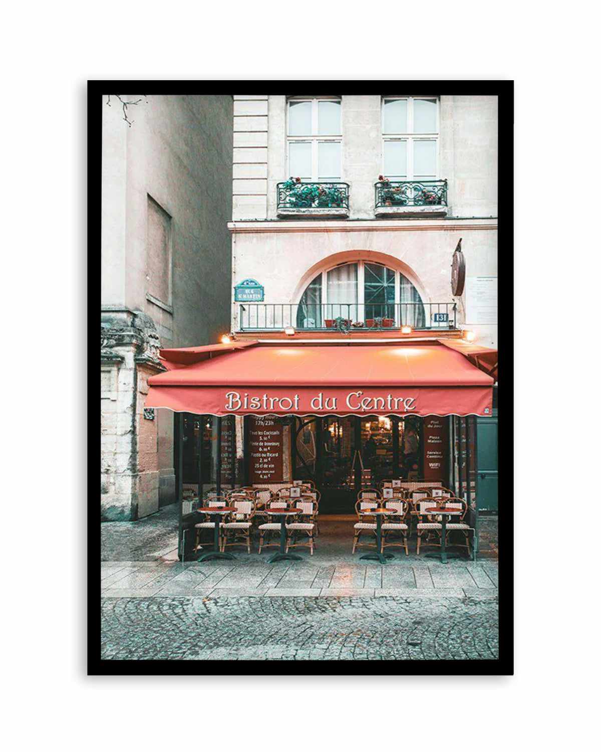 Bistrot Du Centre | Paris Art Print