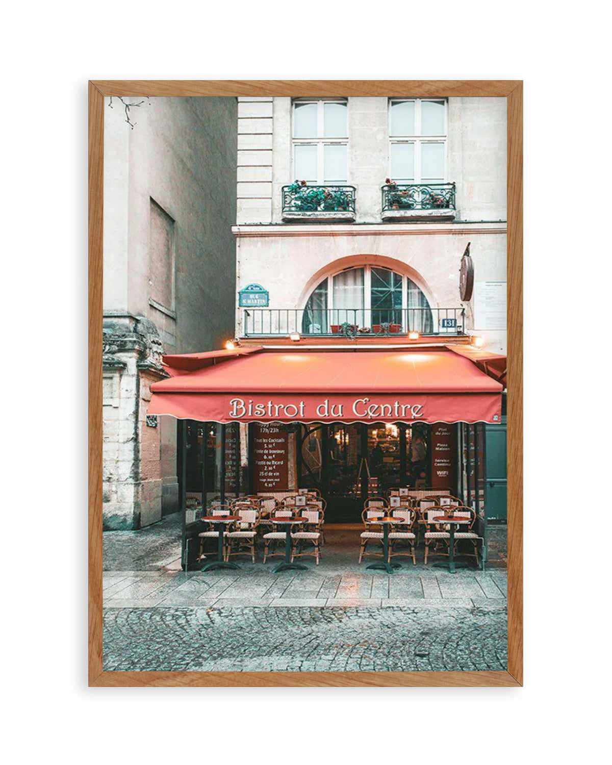 Bistrot Du Centre | Paris Art Print