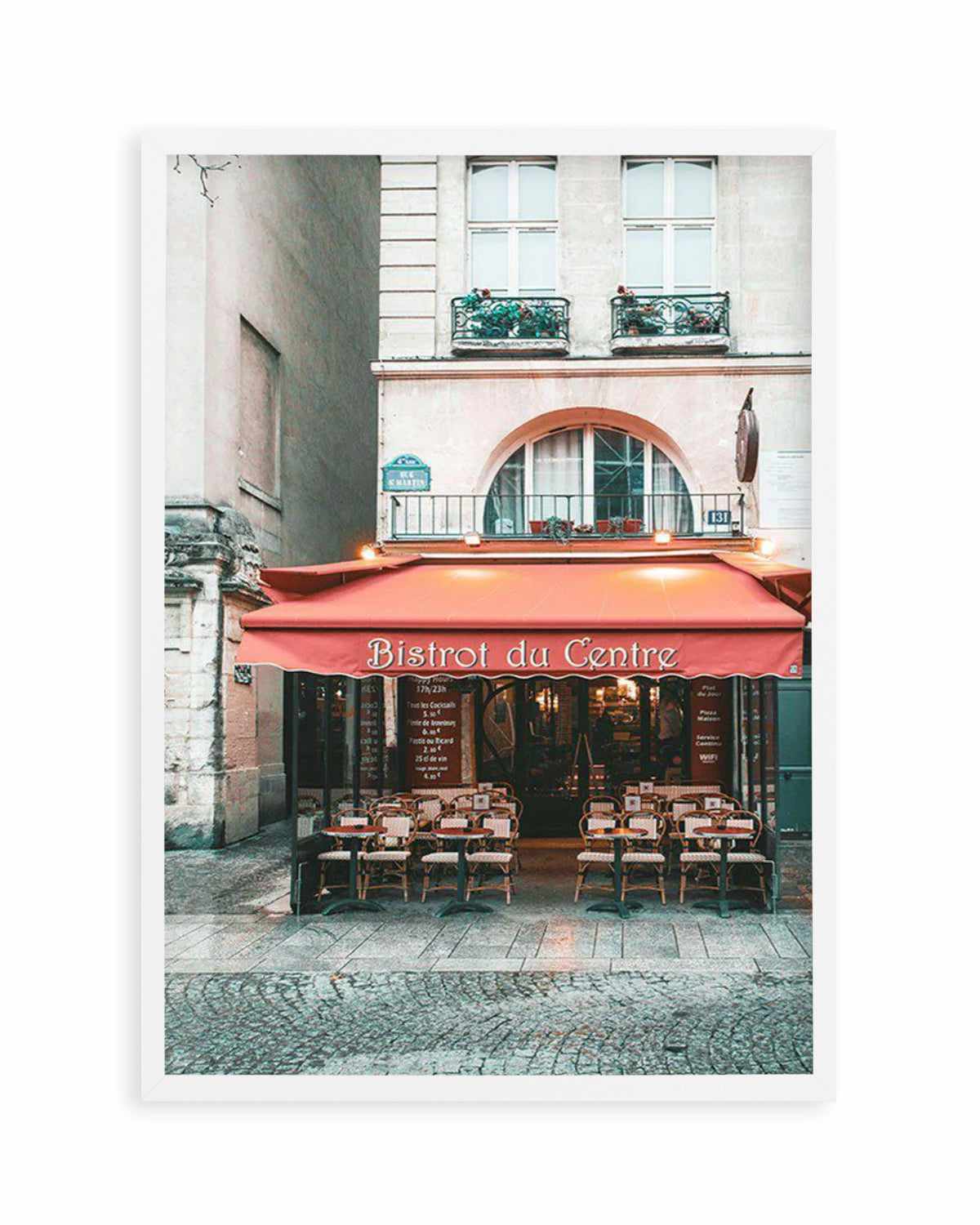 Bistrot Du Centre | Paris Art Print