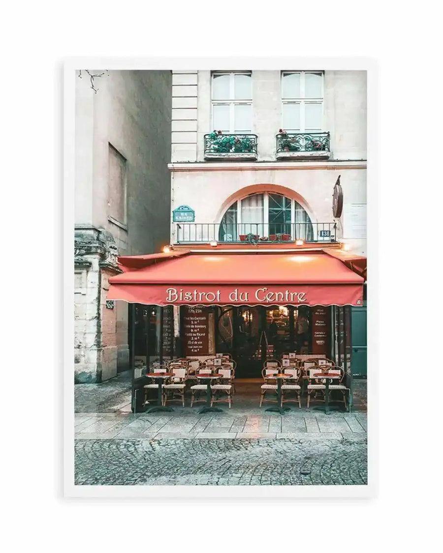 Bistrot Du Centre | Paris Art Print from Olive et Oriel where you can shop wallpaper and artworks online