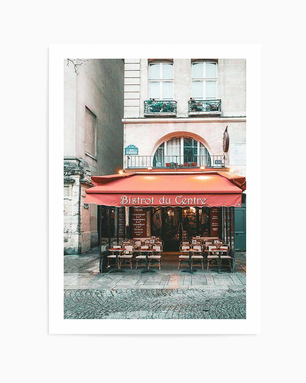 Bistrot Du Centre | Paris Art Print