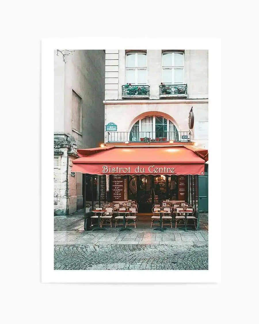 Bistrot Du Centre | Paris Art Print from Olive et Oriel where you can shop wallpaper and artworks online