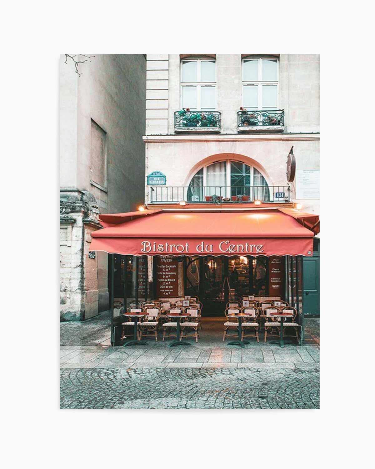 Bistrot Du Centre | Paris Art Print