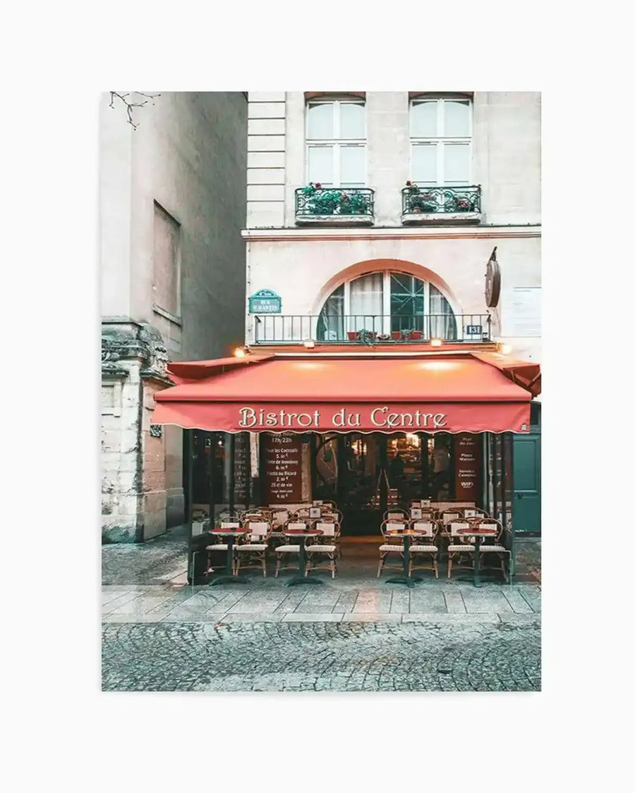 Bistrot Du Centre | Paris Art Print from Olive et Oriel where you can shop wallpaper and artworks online