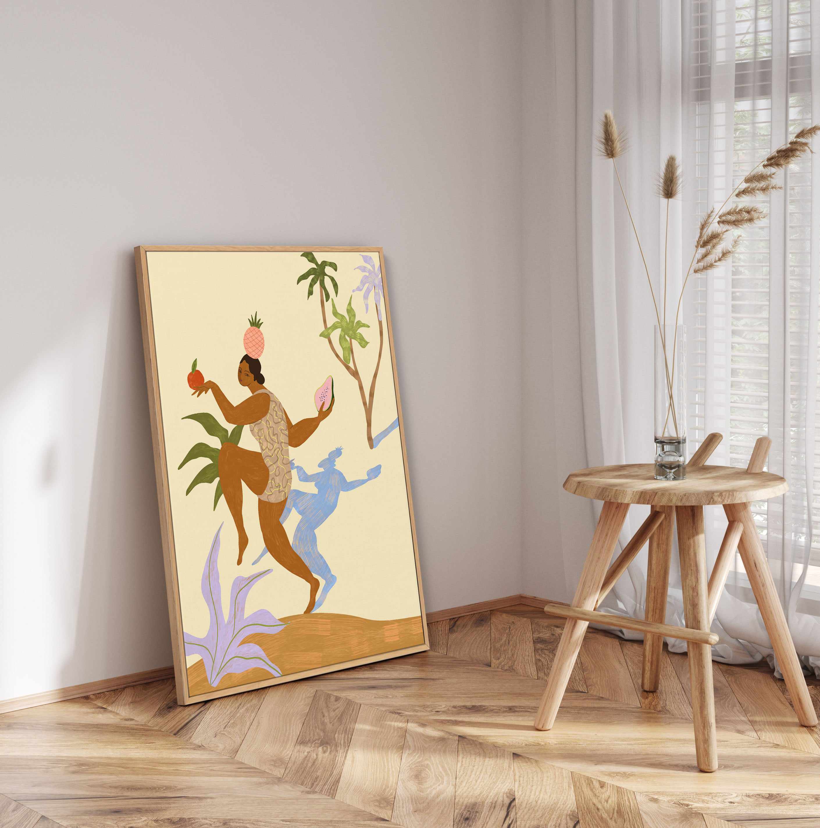 Balancing Act by Arty Guava | Framed Canvas Art Print