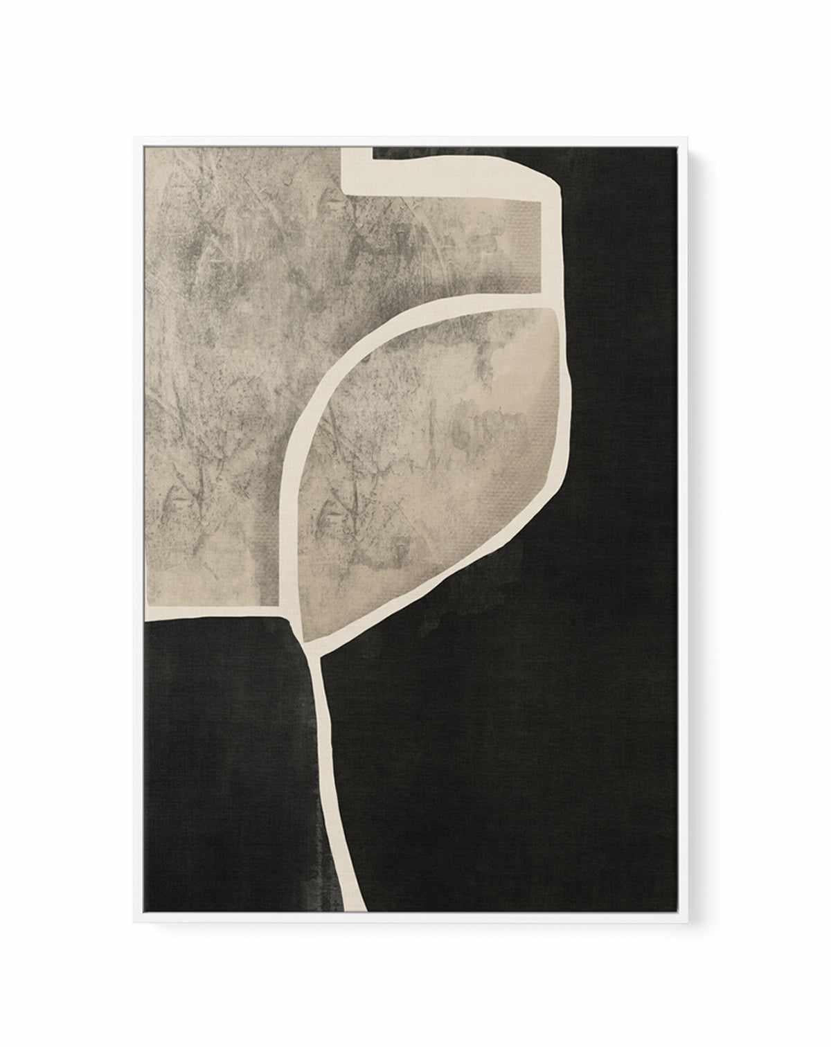 Black Abstract Mosaic by Little Dean | Framed Canvas Art Print from Olive et Oriel where you can shop wallpaper and artworks online