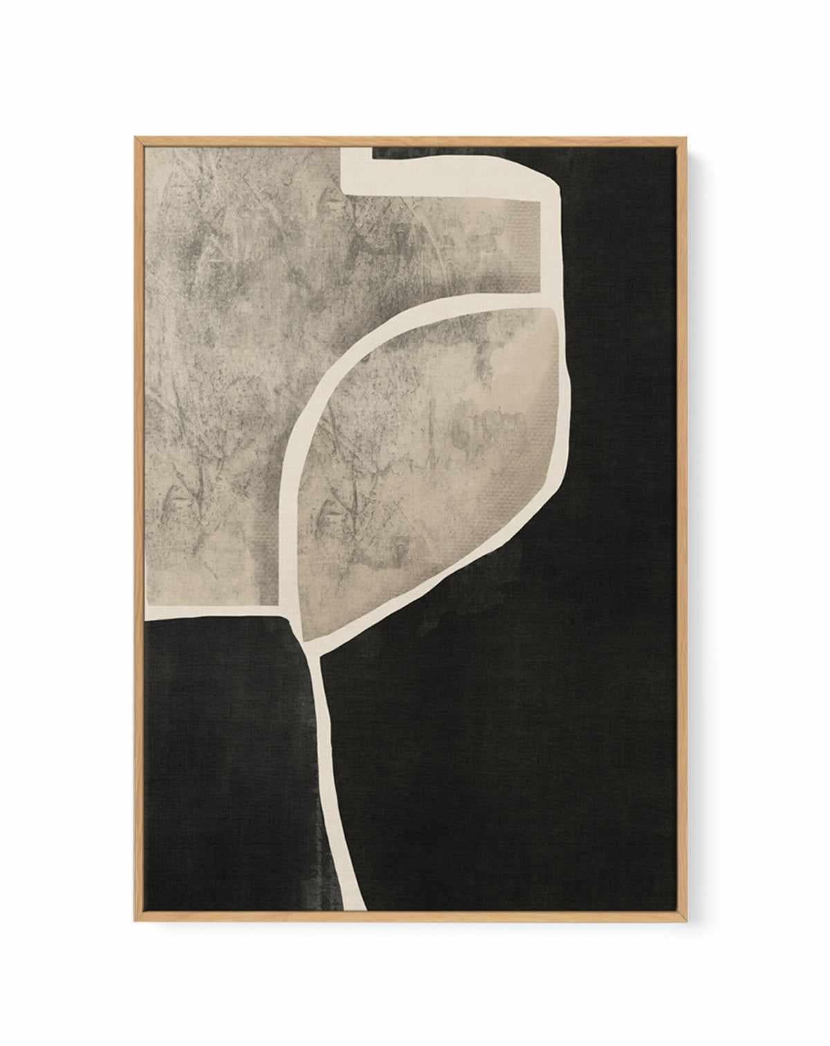 Black Abstract Mosaic by Little Dean | Framed Canvas Art Print from Olive et Oriel where you can shop wallpaper and artworks online