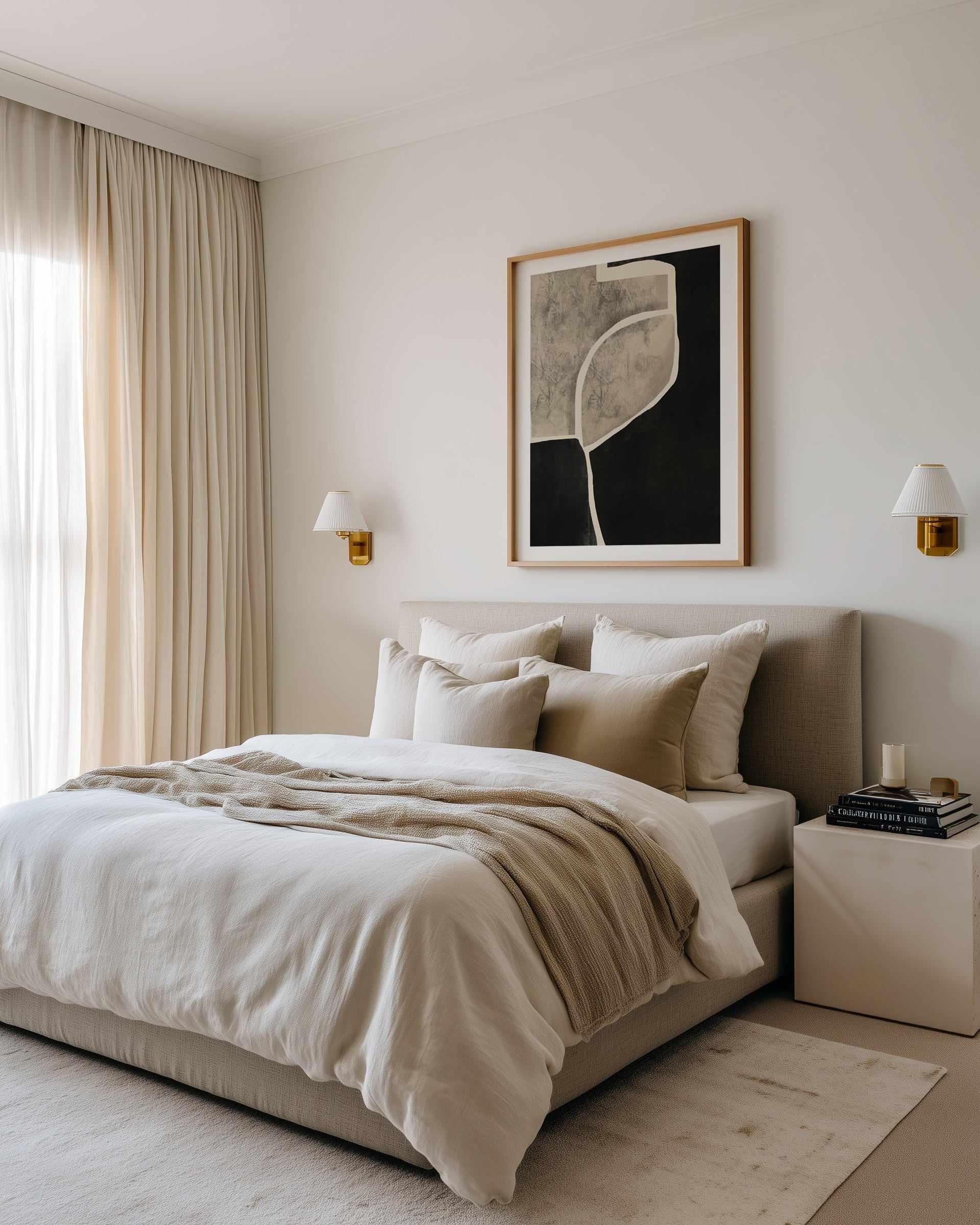 Black Abstract Mosaic by Little Dean | Art Print from Olive et Oriel where you can shop wallpaper and artworks online