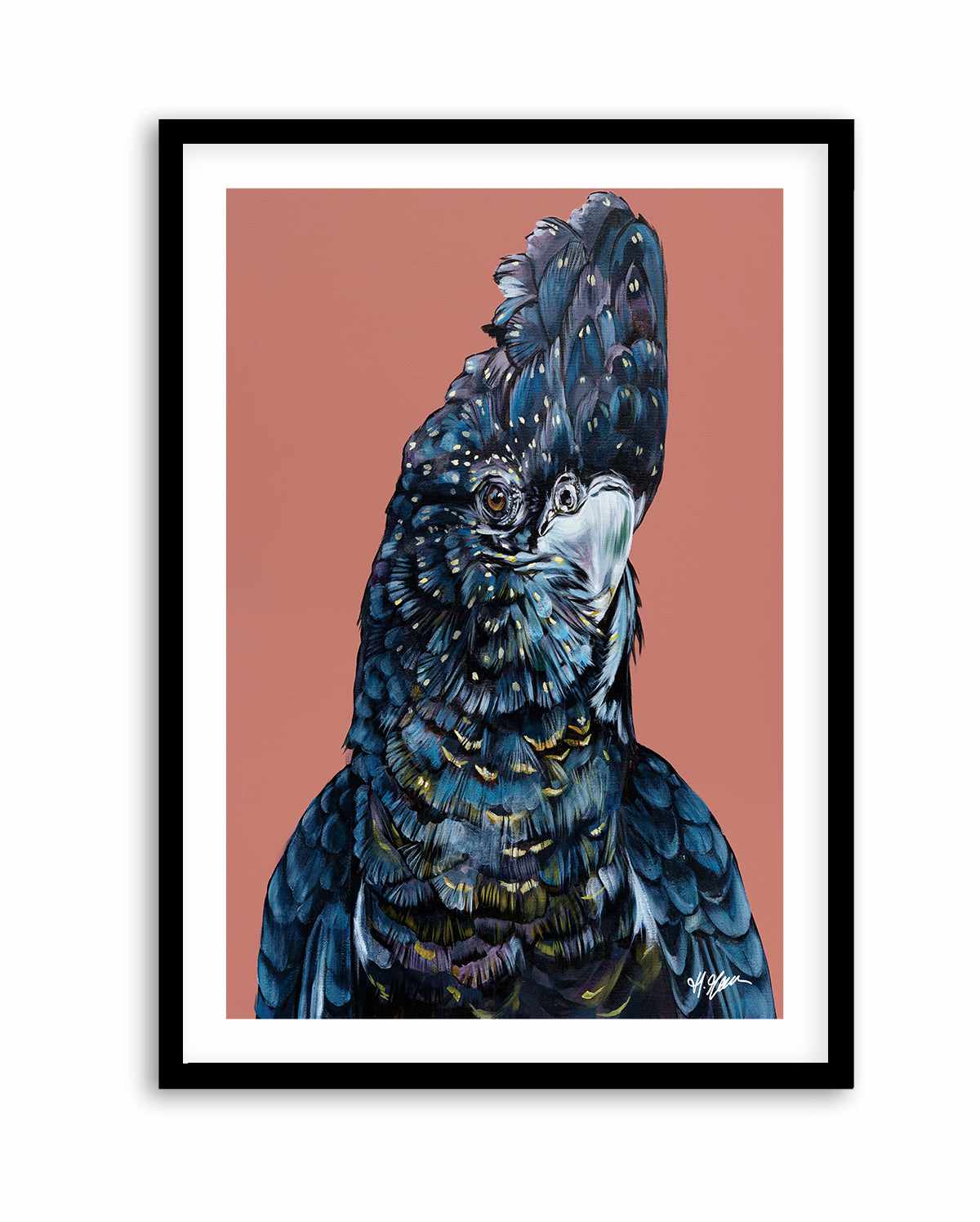 Black Cockatoo I by Heylie Morris | Art Print from Olive et Oriel where you can shop wallpaper and artworks online