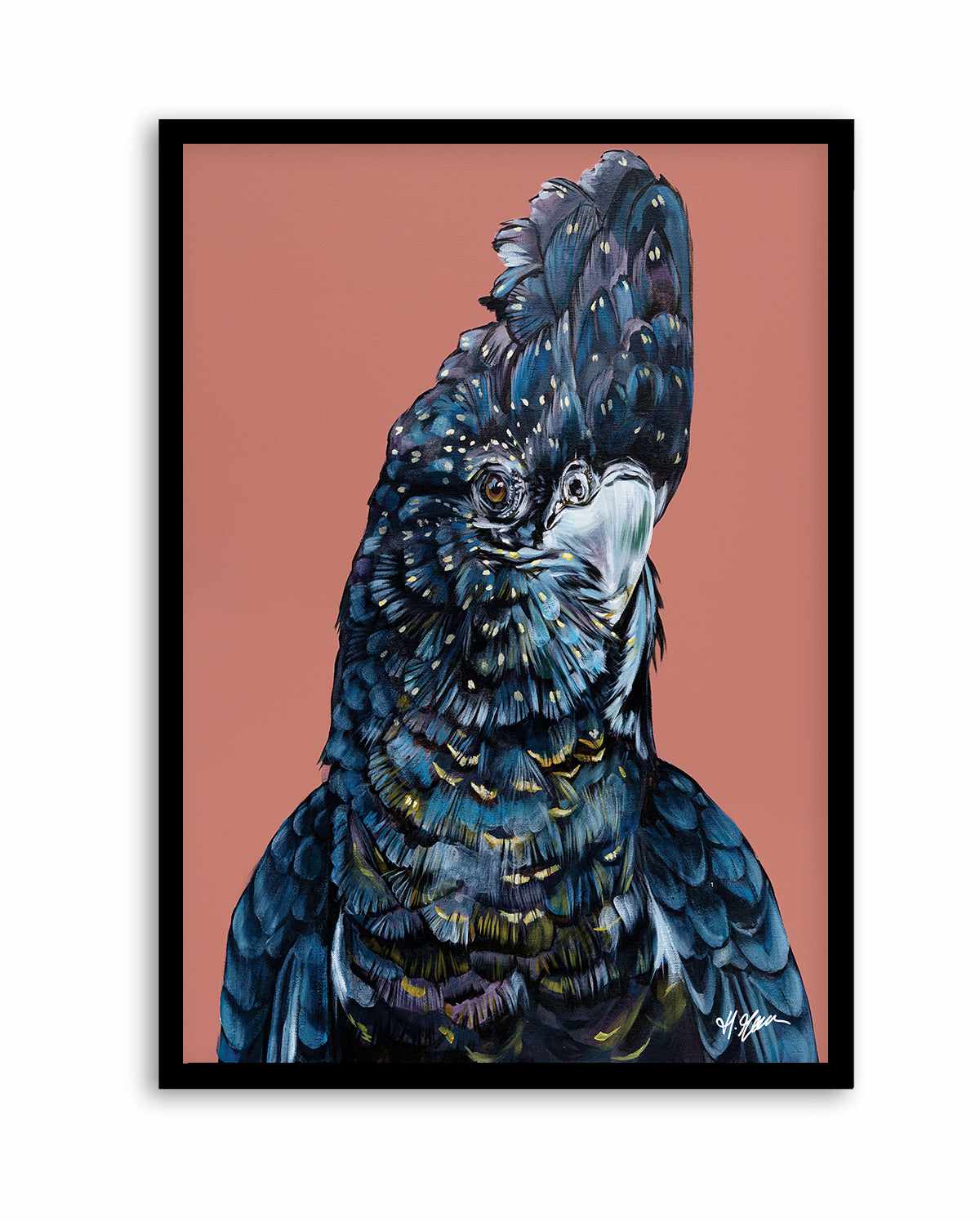 Black Cockatoo I by Heylie Morris | Art Print from Olive et Oriel where you can shop wallpaper and artworks online