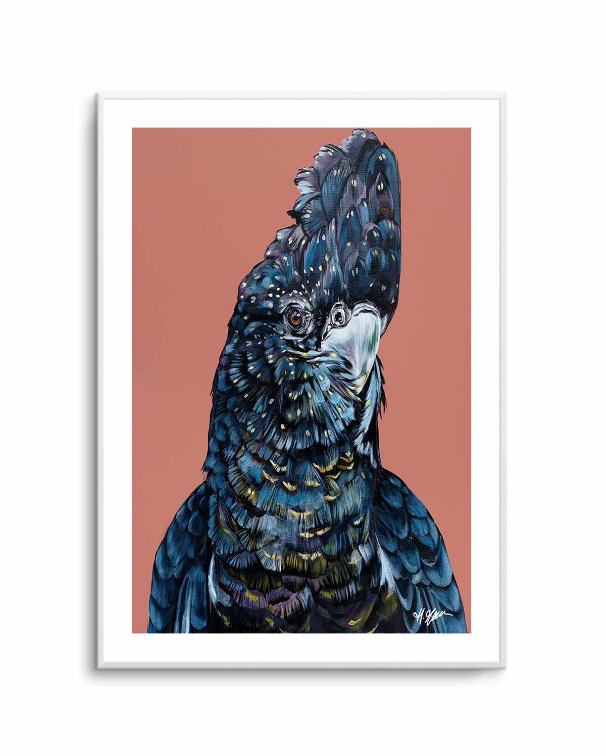 Black Cockatoo I by Heylie Morris | Art Print from Olive et Oriel where you can shop wallpaper and artworks online