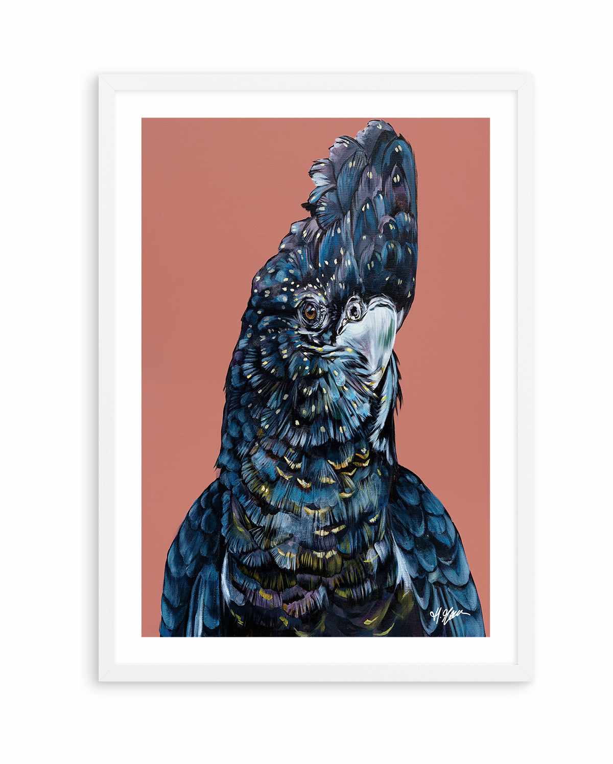 Black Cockatoo I by Heylie Morris | Art Print from Olive et Oriel where you can shop wallpaper and artworks online