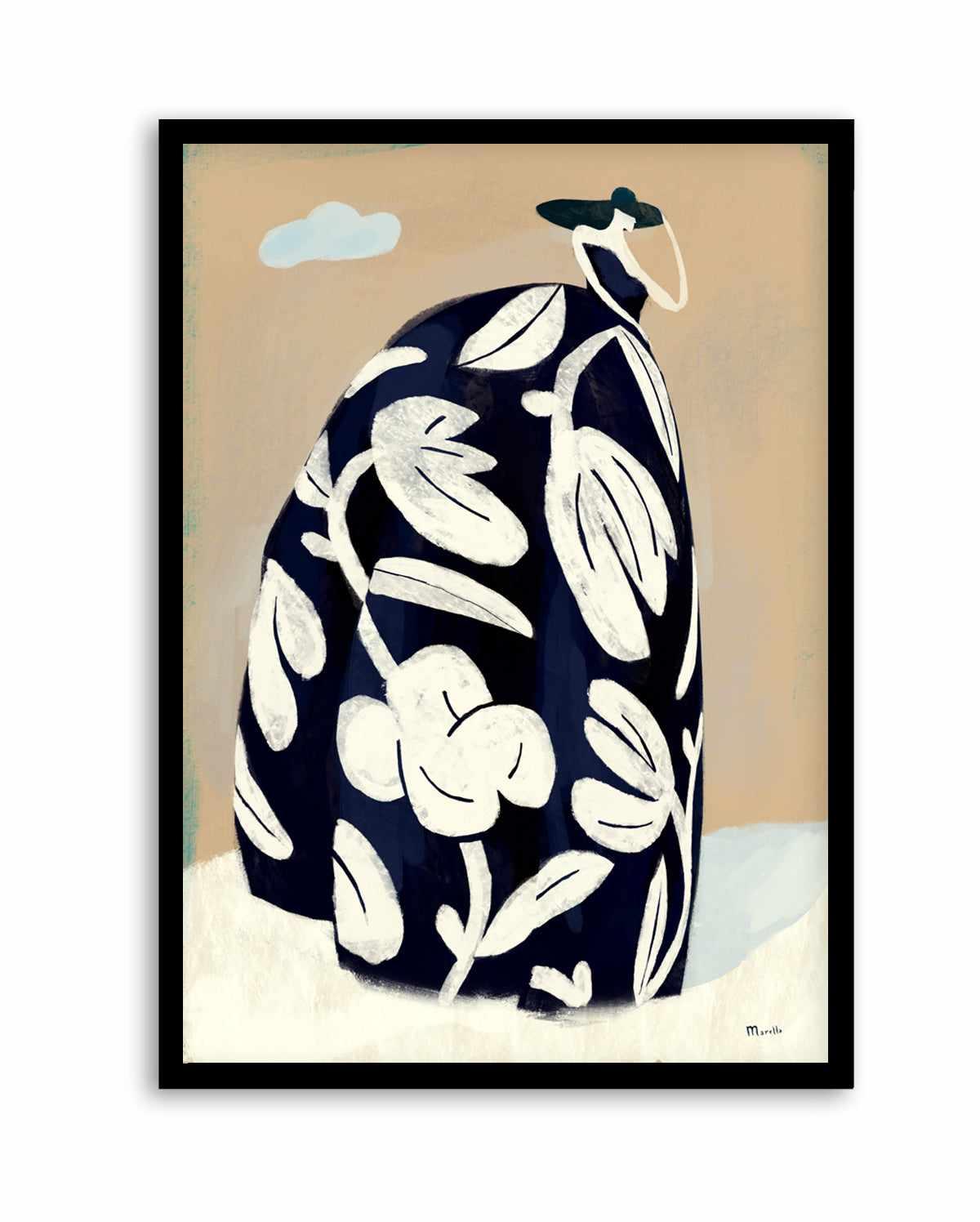 Black Dress by Marco Marella | Art Print from Olive et Oriel where you can shop wallpaper and artworks online