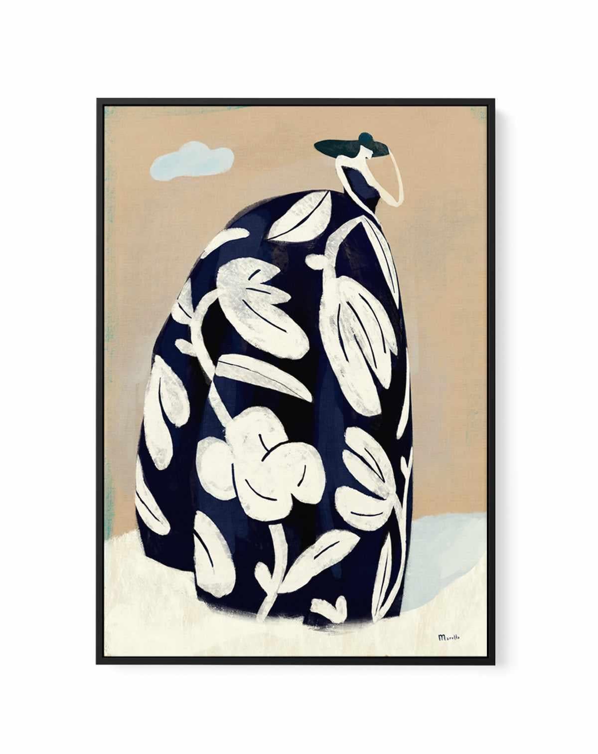 Black Dress by Marco Marella | Framed Canvas Art Print from Olive et Oriel where you can shop wallpaper and artworks online