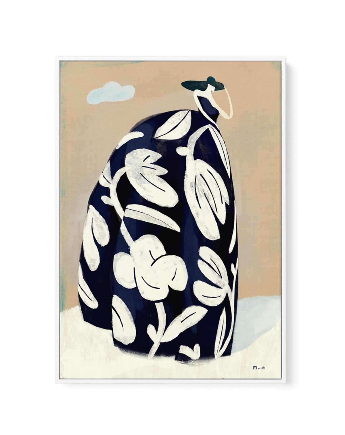 Black Dress by Marco Marella | Framed Canvas Art Print from Olive et Oriel where you can shop wallpaper and artworks online