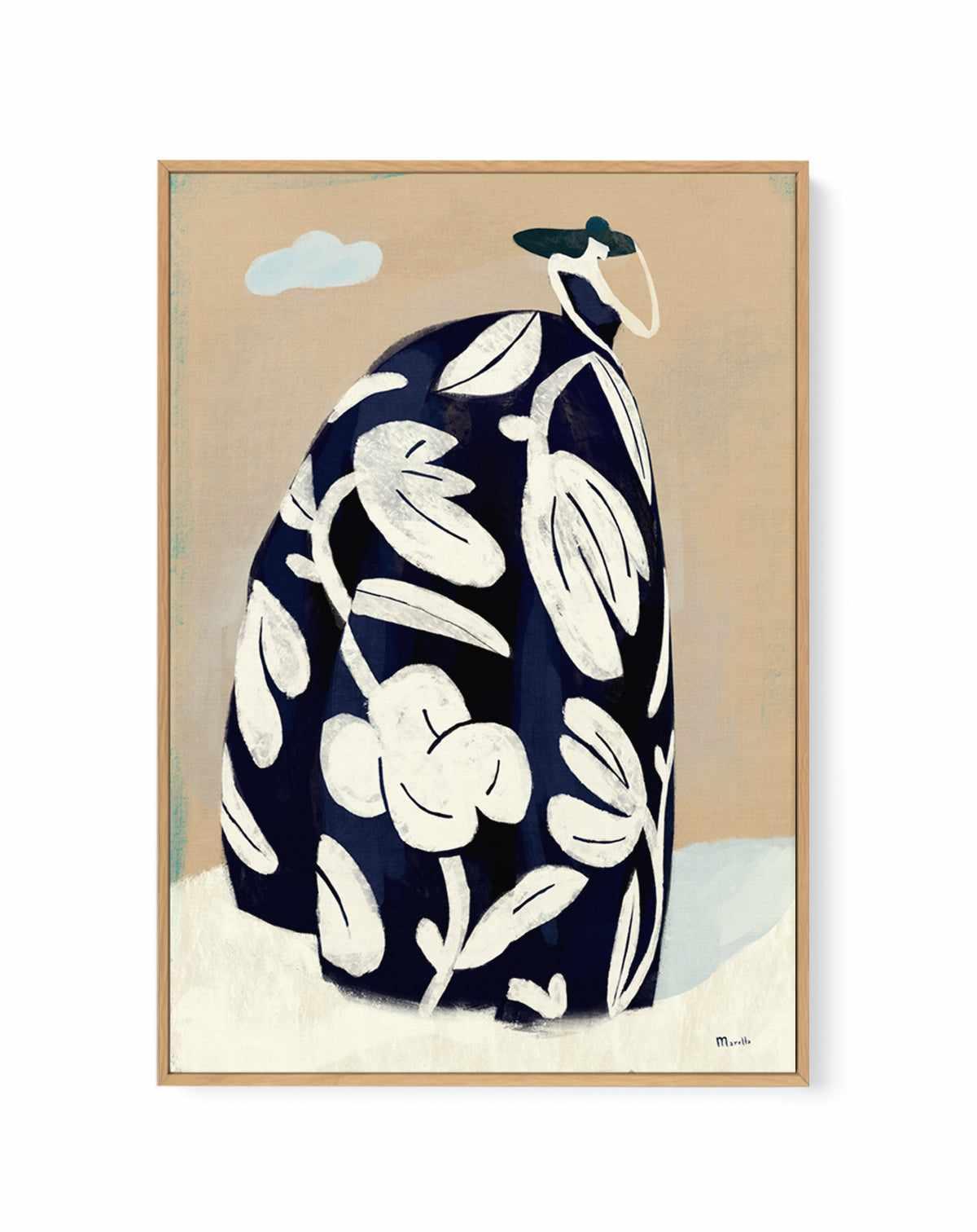 Black Dress by Marco Marella | Framed Canvas Art Print from Olive et Oriel where you can shop wallpaper and artworks online