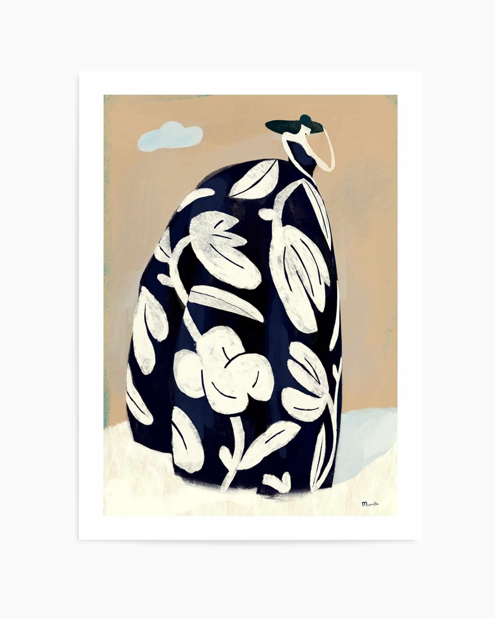 Black Dress by Marco Marella | Art Print from Olive et Oriel where you can shop wallpaper and artworks online