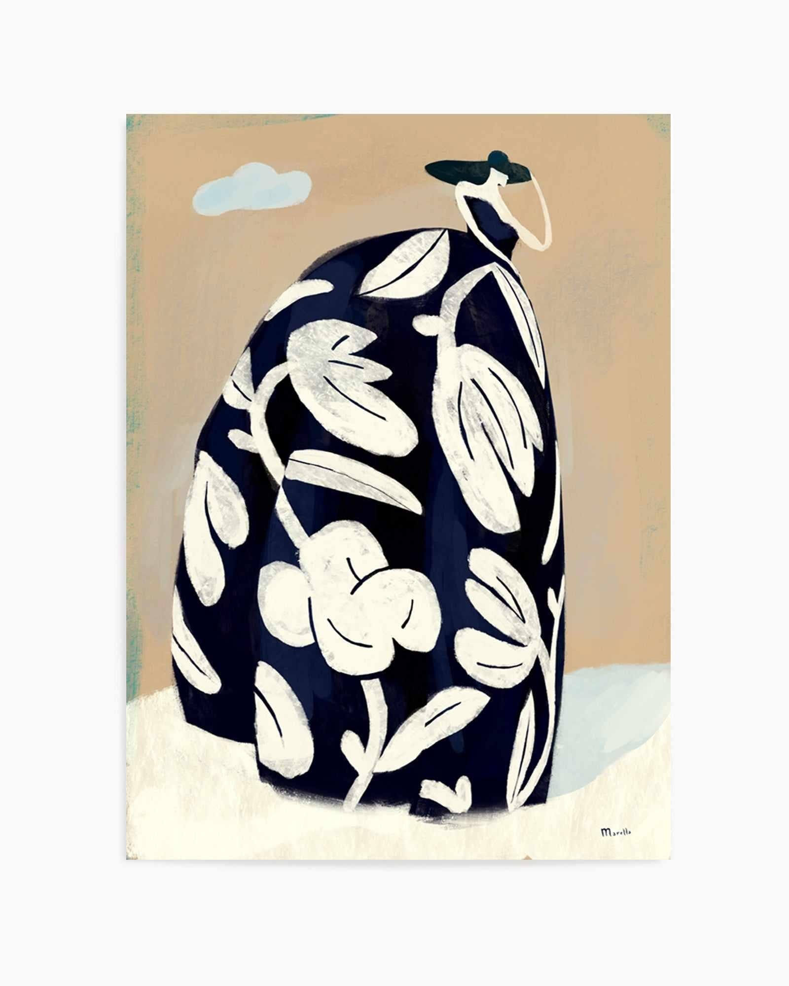 Black Dress by Marco Marella | Art Print from Olive et Oriel where you can shop wallpaper and artworks online
