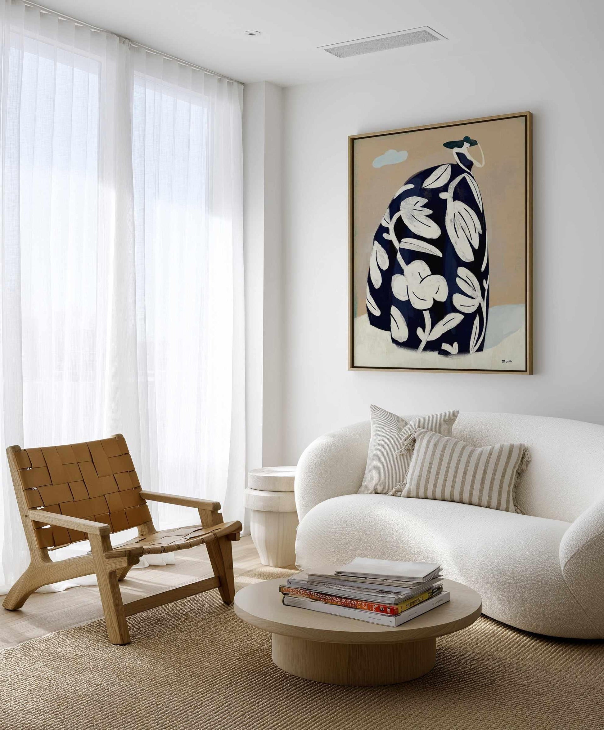 Black Dress by Marco Marella | Framed Canvas Art Print from Olive et Oriel where you can shop wallpaper and artworks online