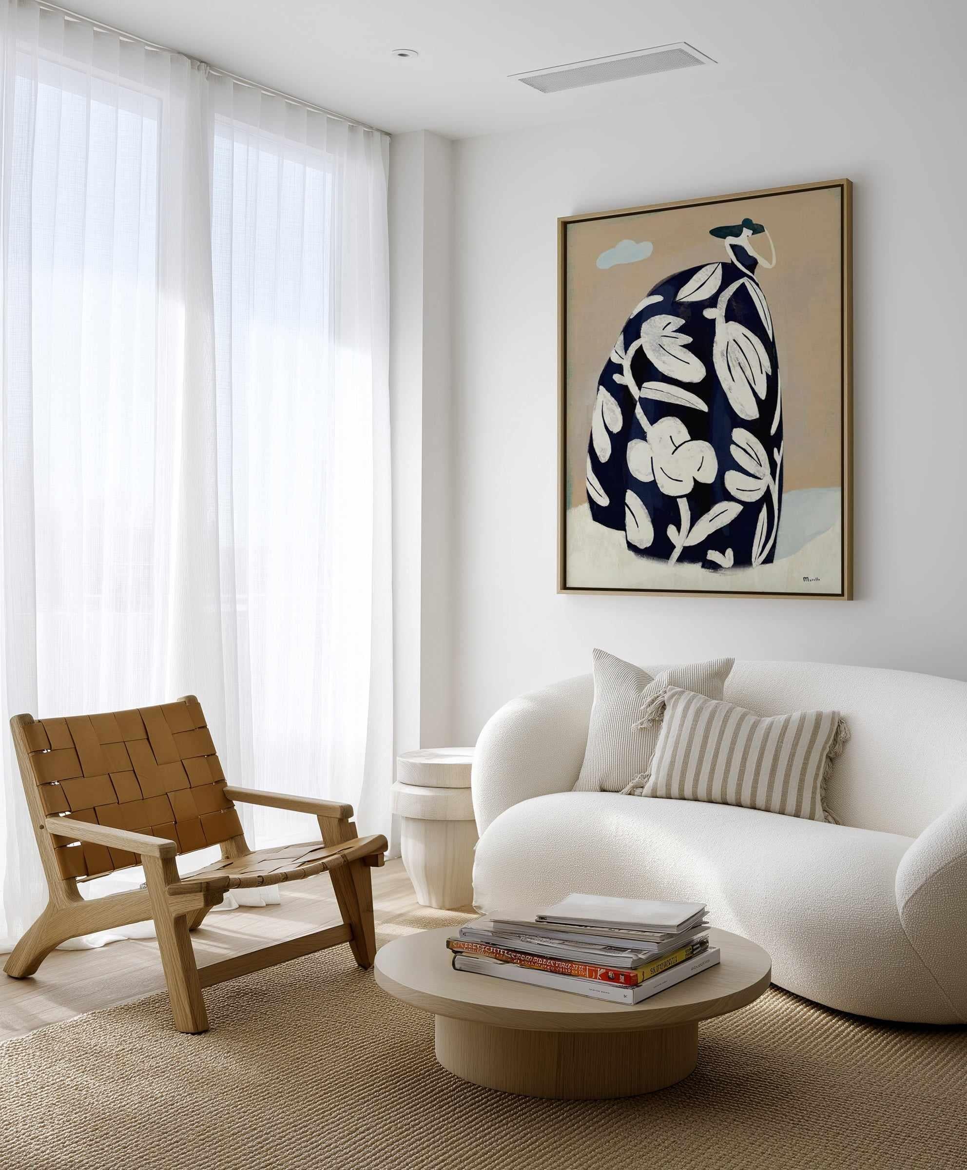 Black Dress by Marco Marella | Framed Canvas Art Print from Olive et Oriel where you can shop wallpaper and artworks online