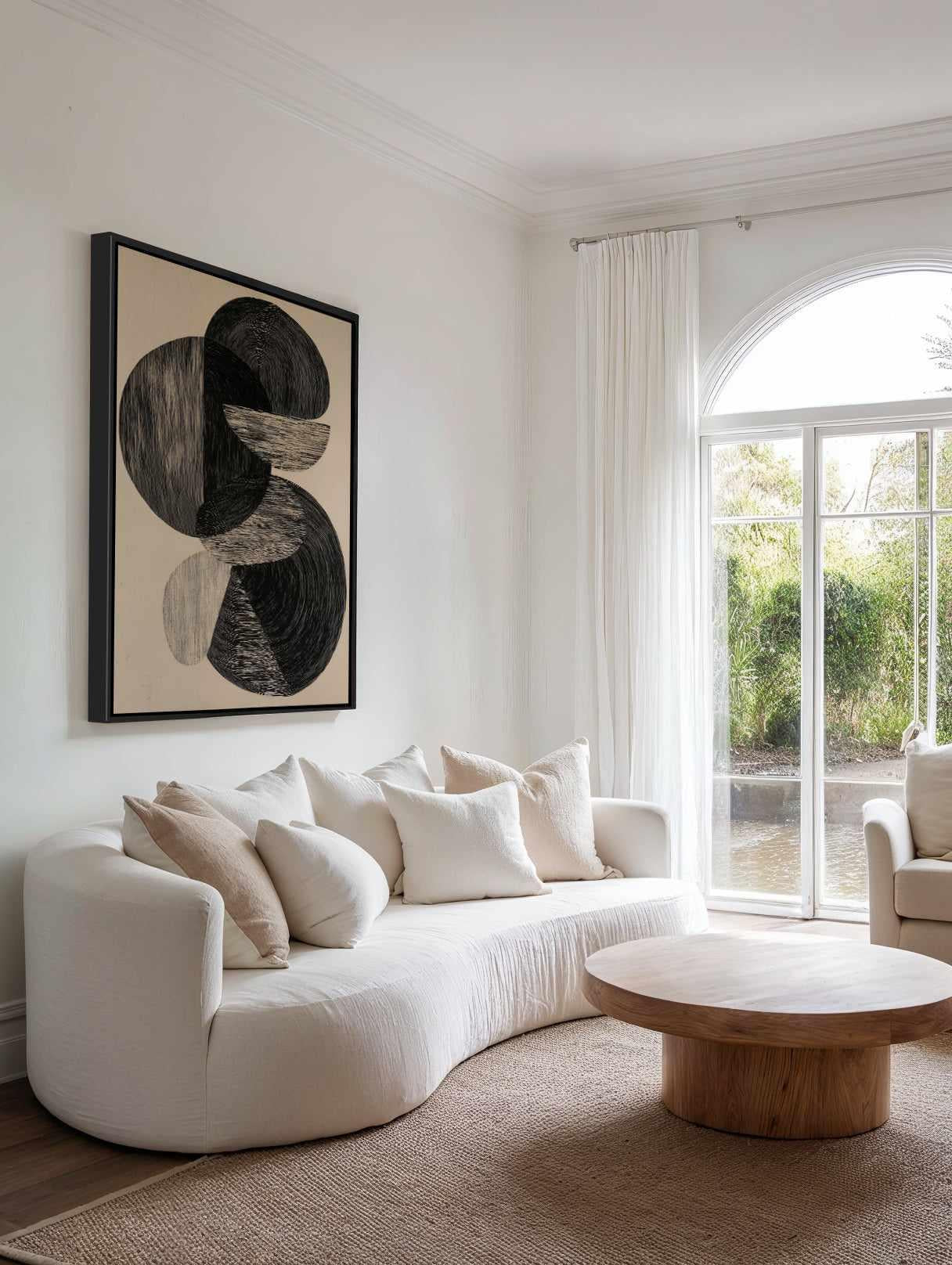 Black Freeform by Melloi Art Prints | Framed Canvas Art Print from Olive et Oriel where you can shop wallpaper and artworks online