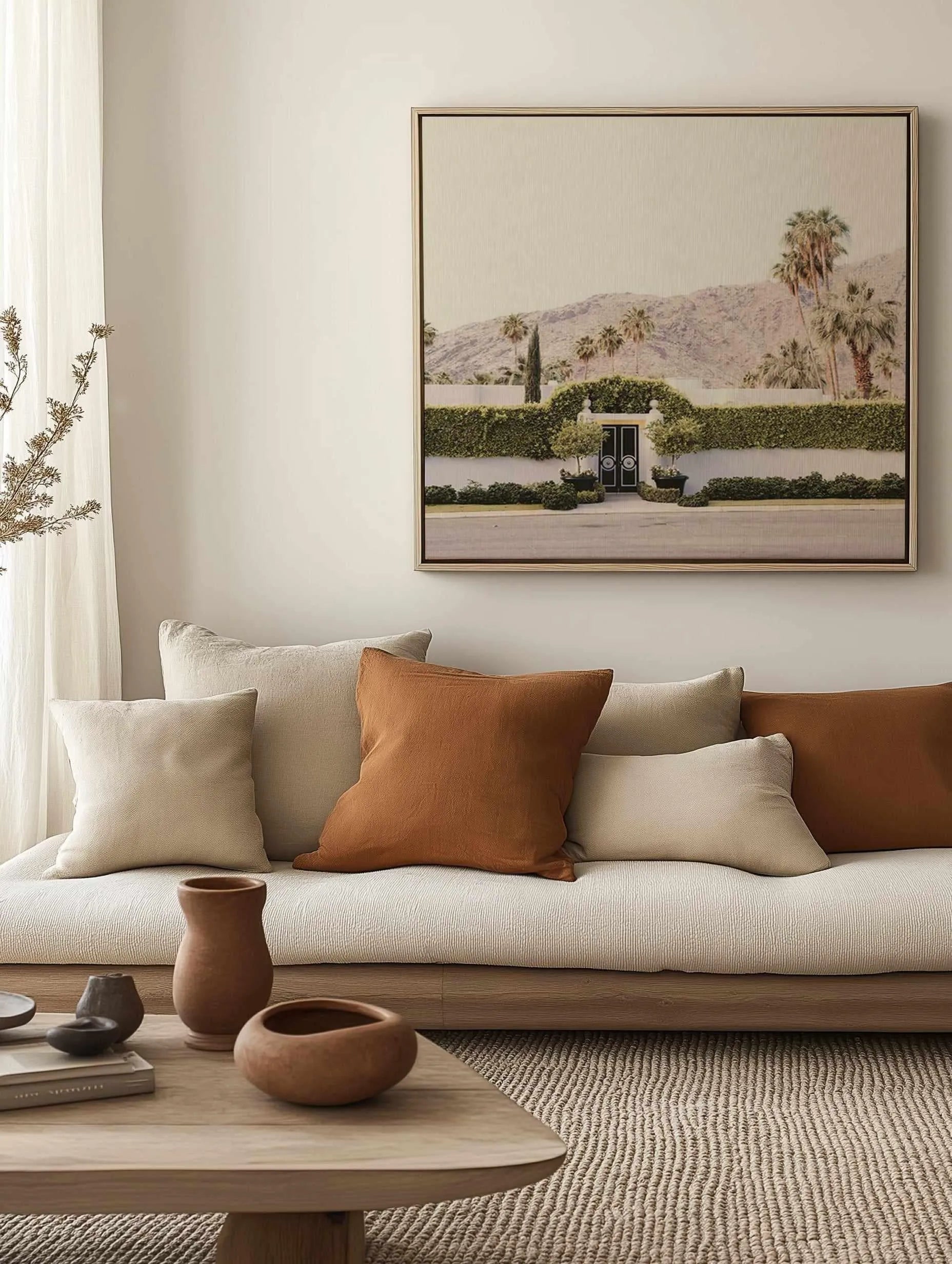 Black Gate, Palm Springs | Framed Canvas Art Print from Olive et Oriel where you can shop wallpaper and artworks online