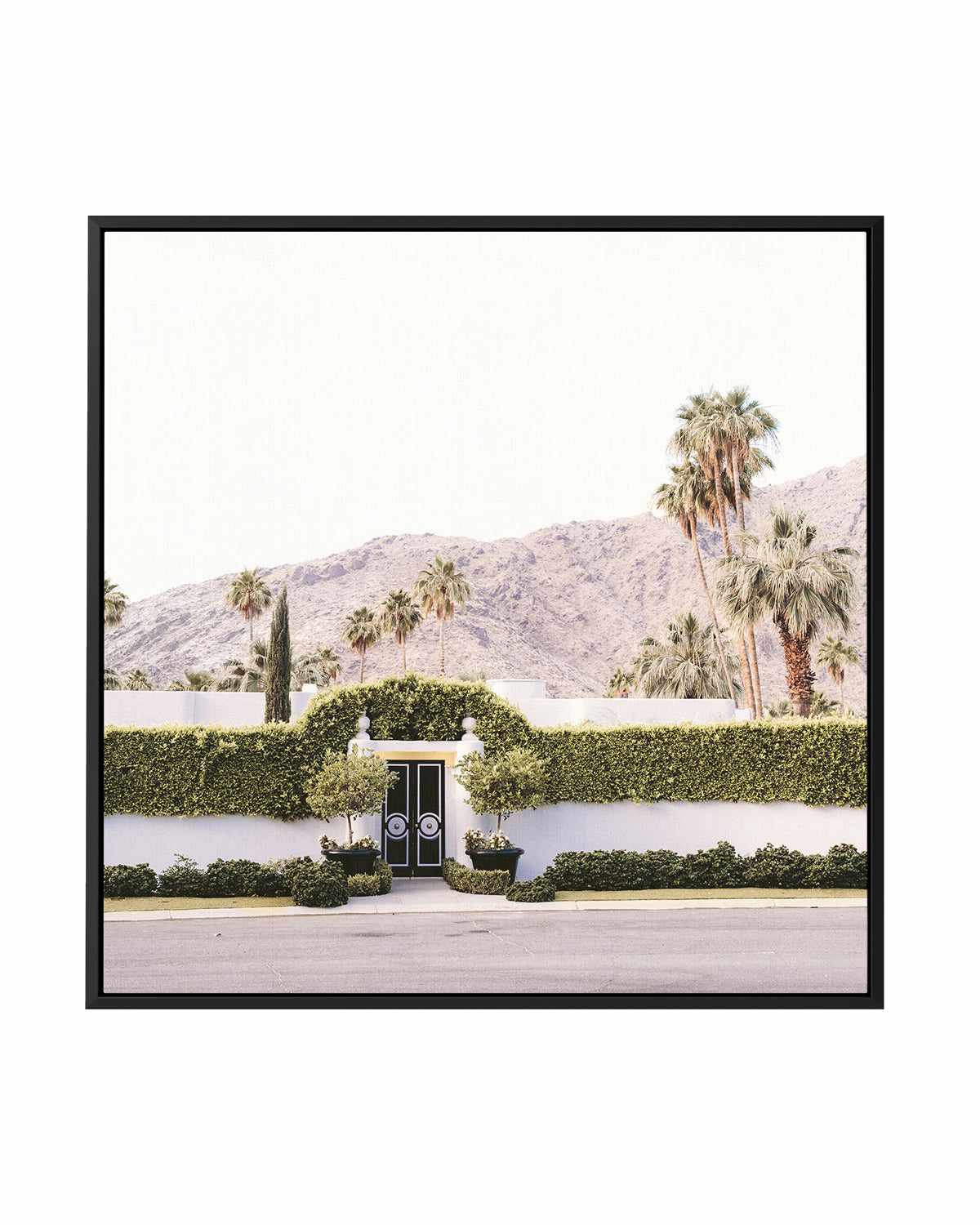 Black Gate, Palm Springs | Framed Canvas Art Print