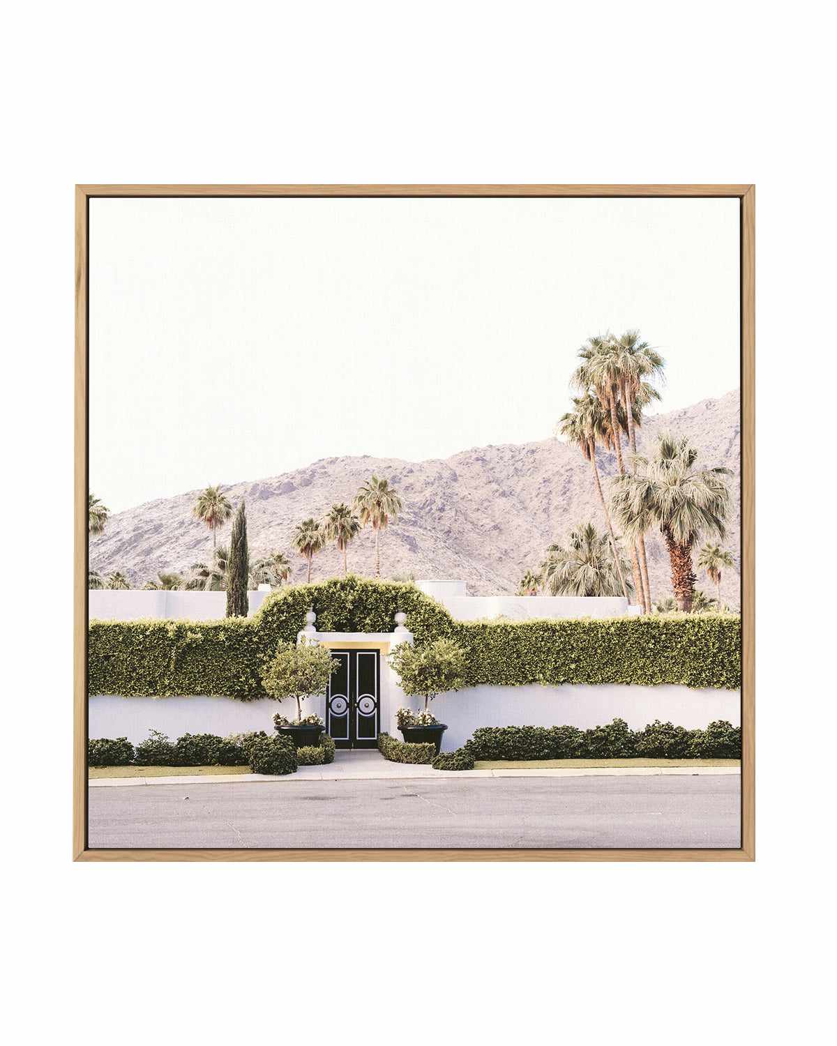 Black Gate, Palm Springs | Framed Canvas Art Print