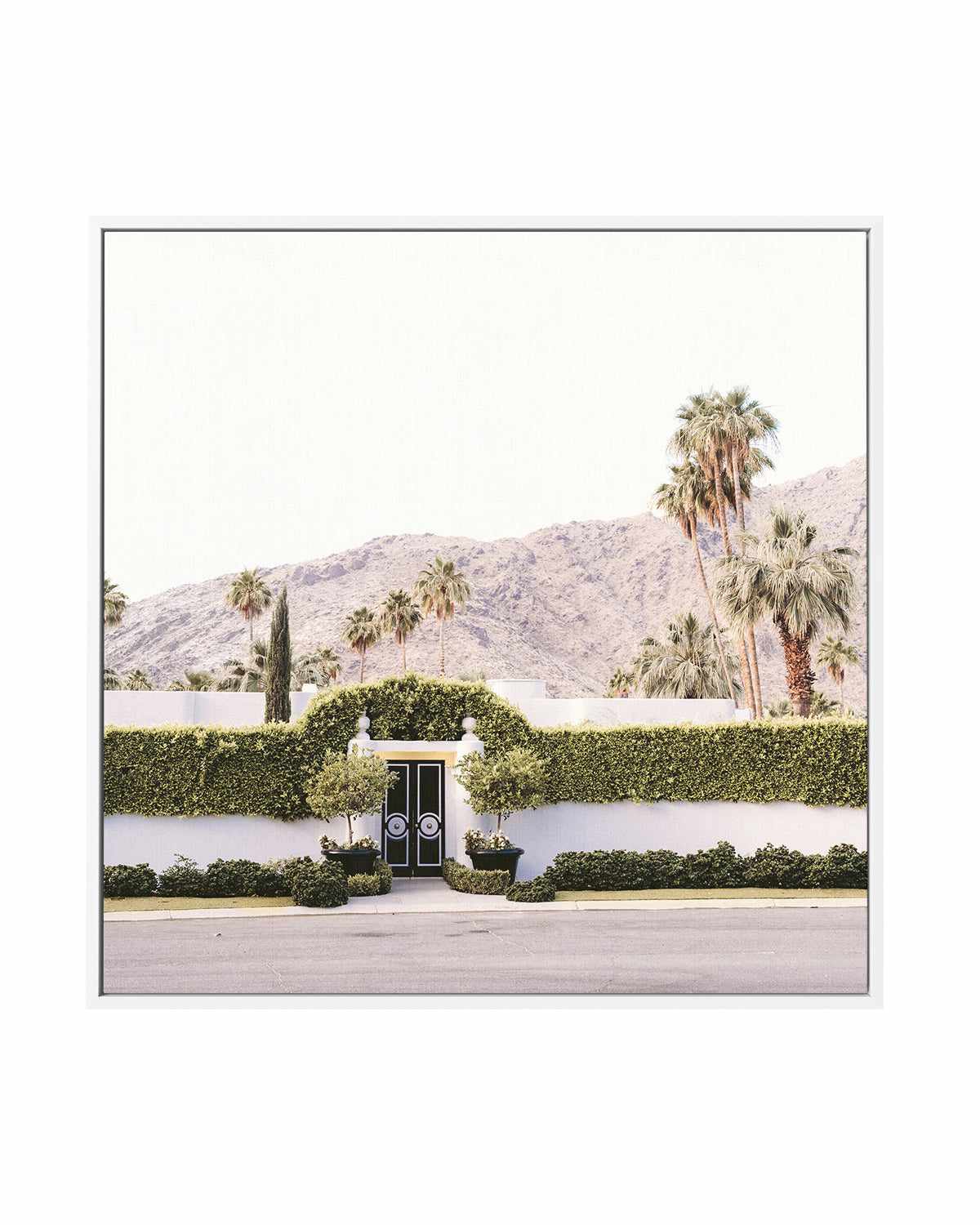 Black Gate, Palm Springs | Framed Canvas Art Print