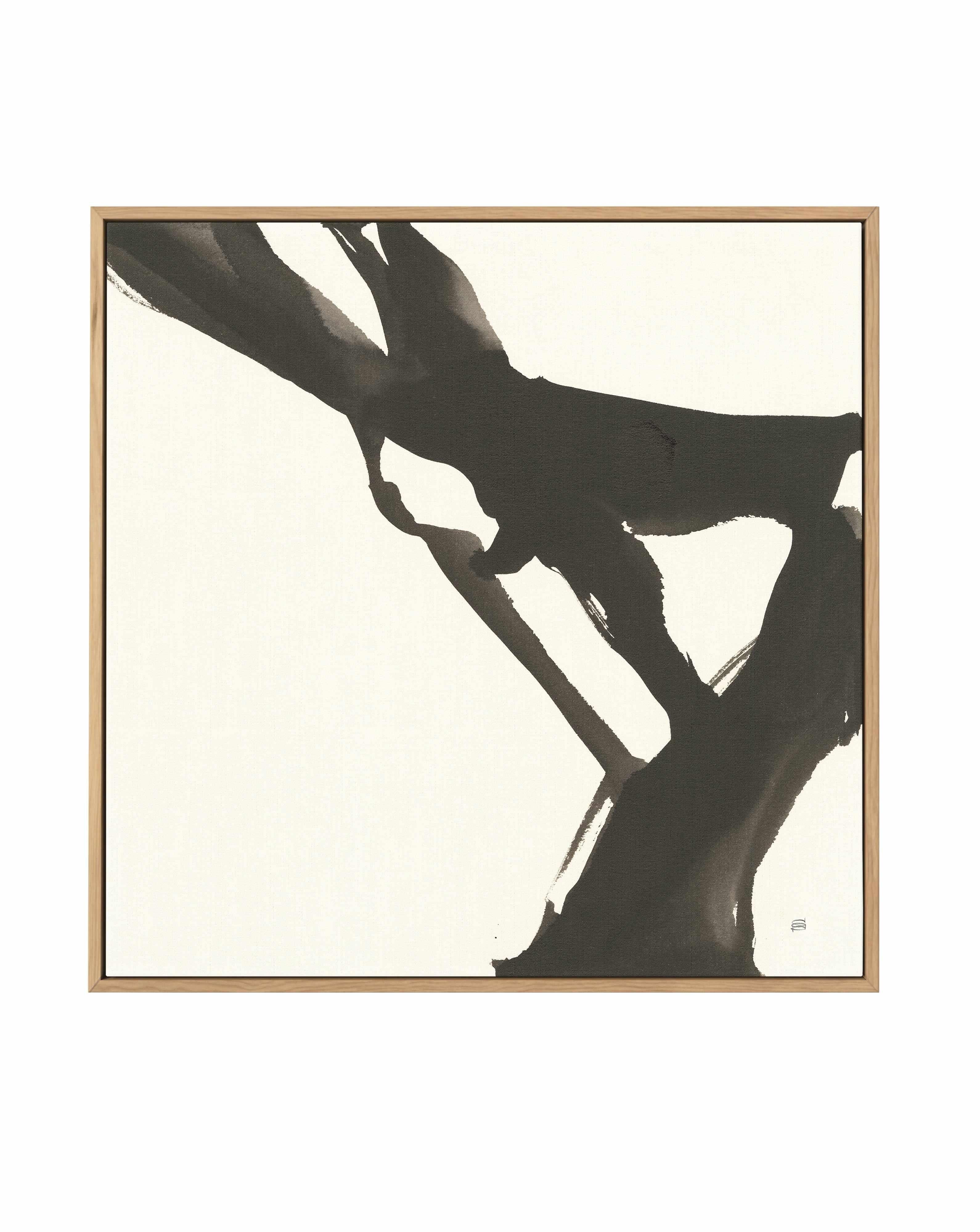 Black Gesture I | Framed Canvas Art Print from Olive et Oriel where you can shop wallpaper and artworks online