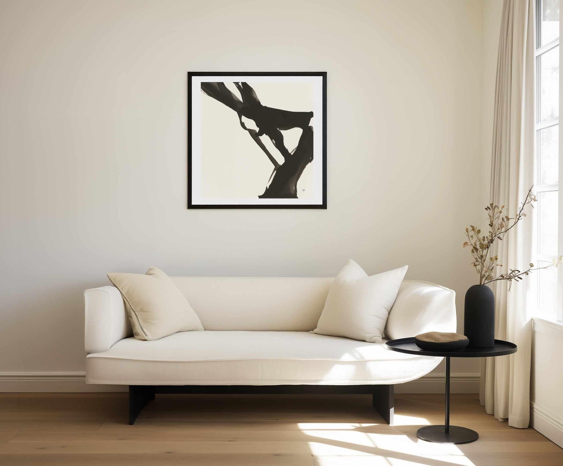 Black Gesture I | Art Print from Olive et Oriel where you can shop wallpaper and artworks online