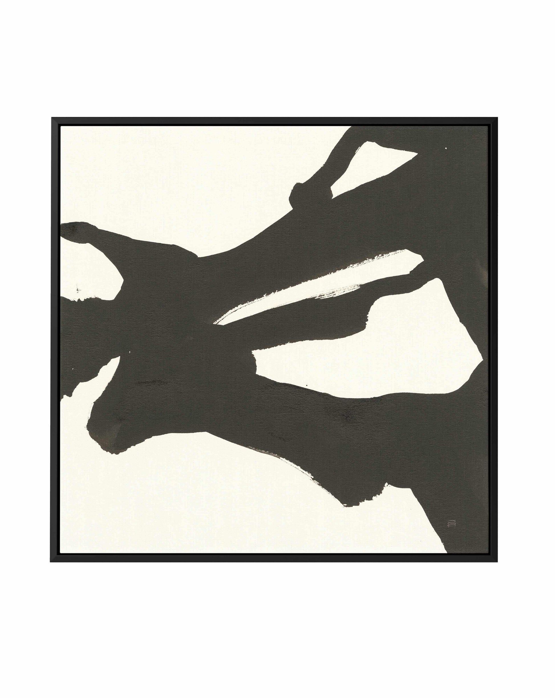 Black Gesture II | Framed Canvas Art Print from Olive et Oriel where you can shop wallpaper and artworks online