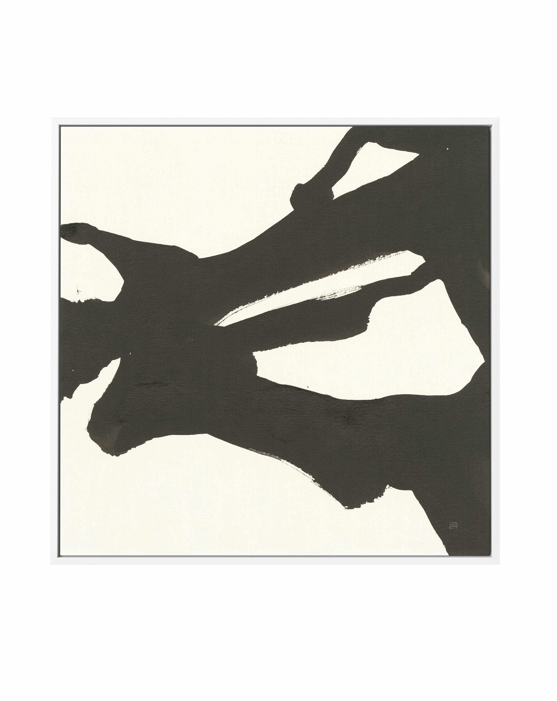 Black Gesture II | Framed Canvas Art Print from Olive et Oriel where you can shop wallpaper and artworks online