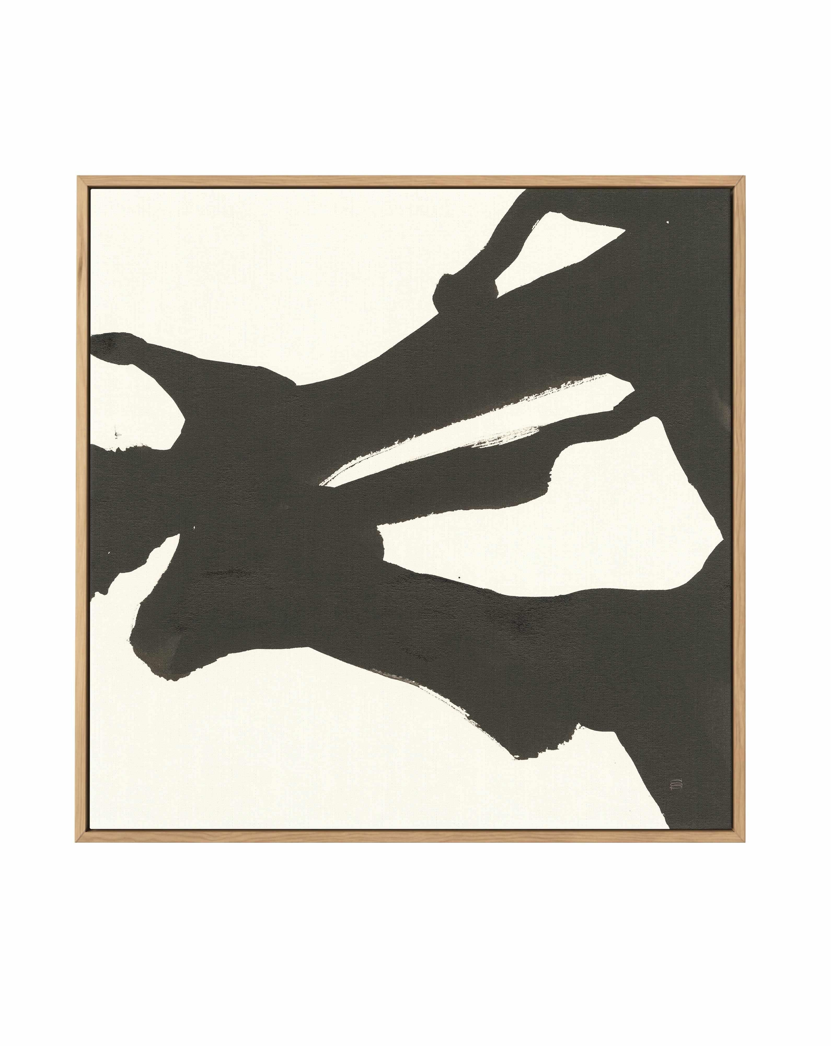 Black Gesture II | Framed Canvas Art Print from Olive et Oriel where you can shop wallpaper and artworks online