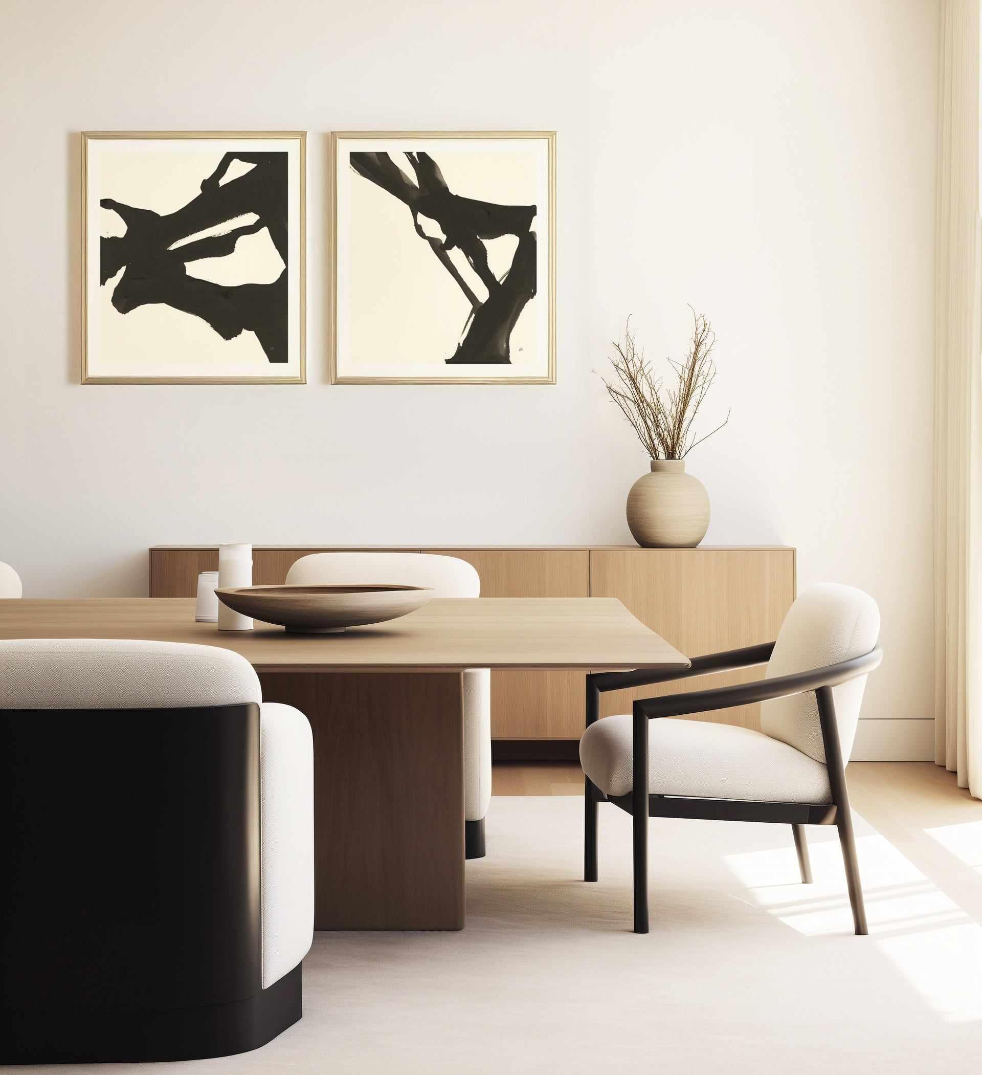 Black Gesture II | Art Print from Olive et Oriel where you can shop wallpaper and artworks online