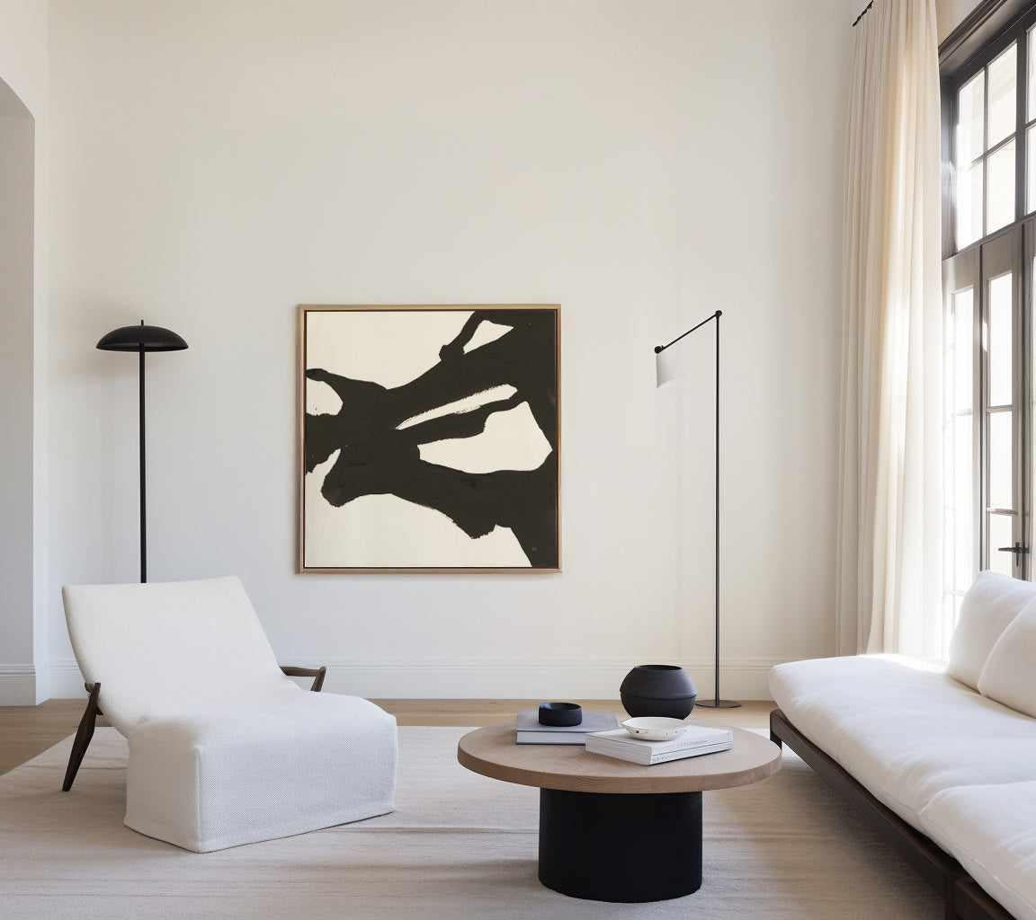 Black Gesture II | Framed Canvas Art Print from Olive et Oriel where you can shop wallpaper and artworks online