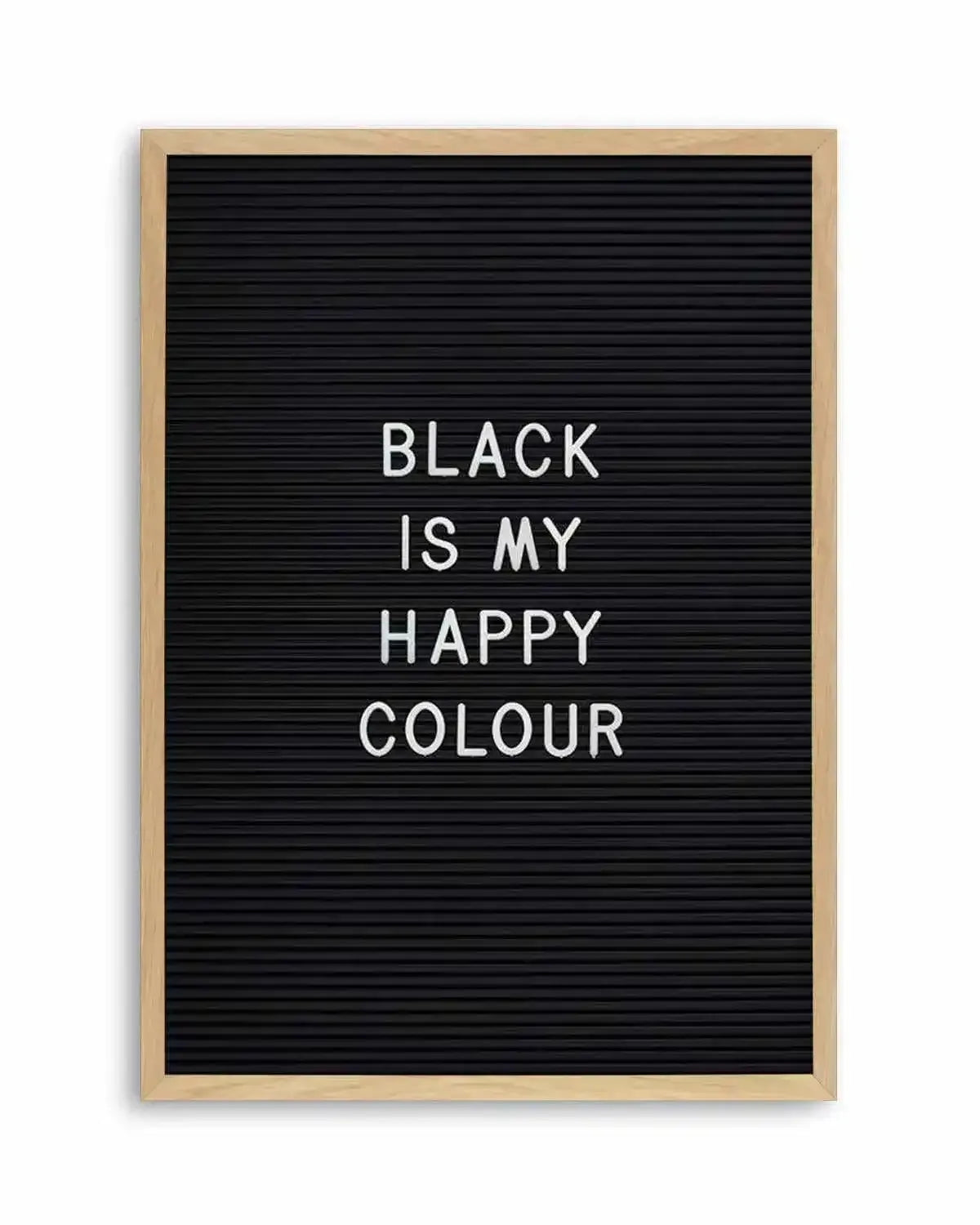 Black Is My Happy Colour Art Print from Olive et Oriel where you can shop wallpaper and artworks online