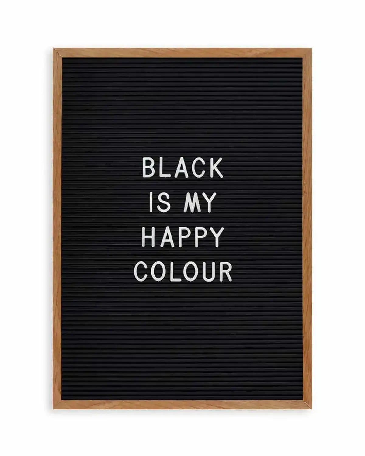 Black Is My Happy Colour Art Print from Olive et Oriel where you can shop wallpaper and artworks online