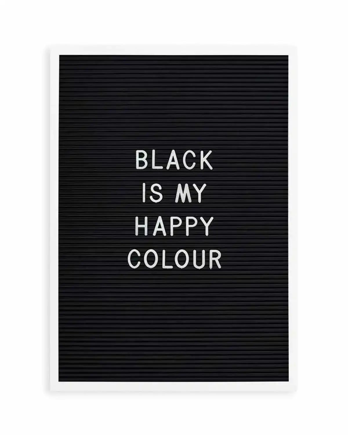 Black Is My Happy Colour Art Print from Olive et Oriel where you can shop wallpaper and artworks online