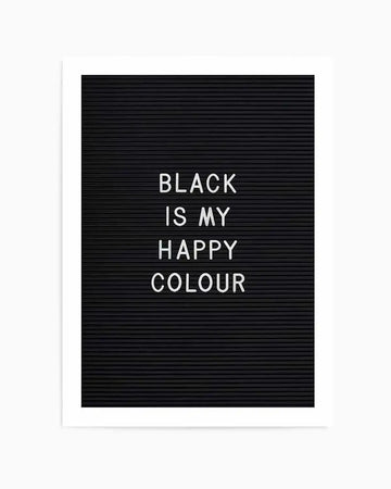 Premium black-is-my-happy-colour from Olive et Oriel
