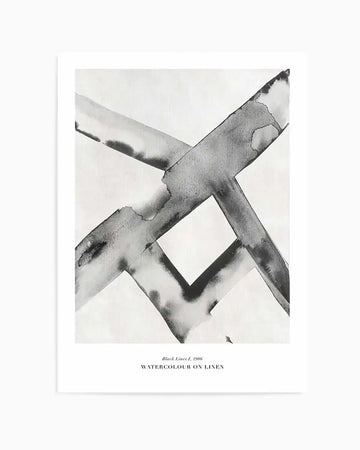 Black Lines I Art Print from Olive et Oriel where you can shop wallpaper and artworks online